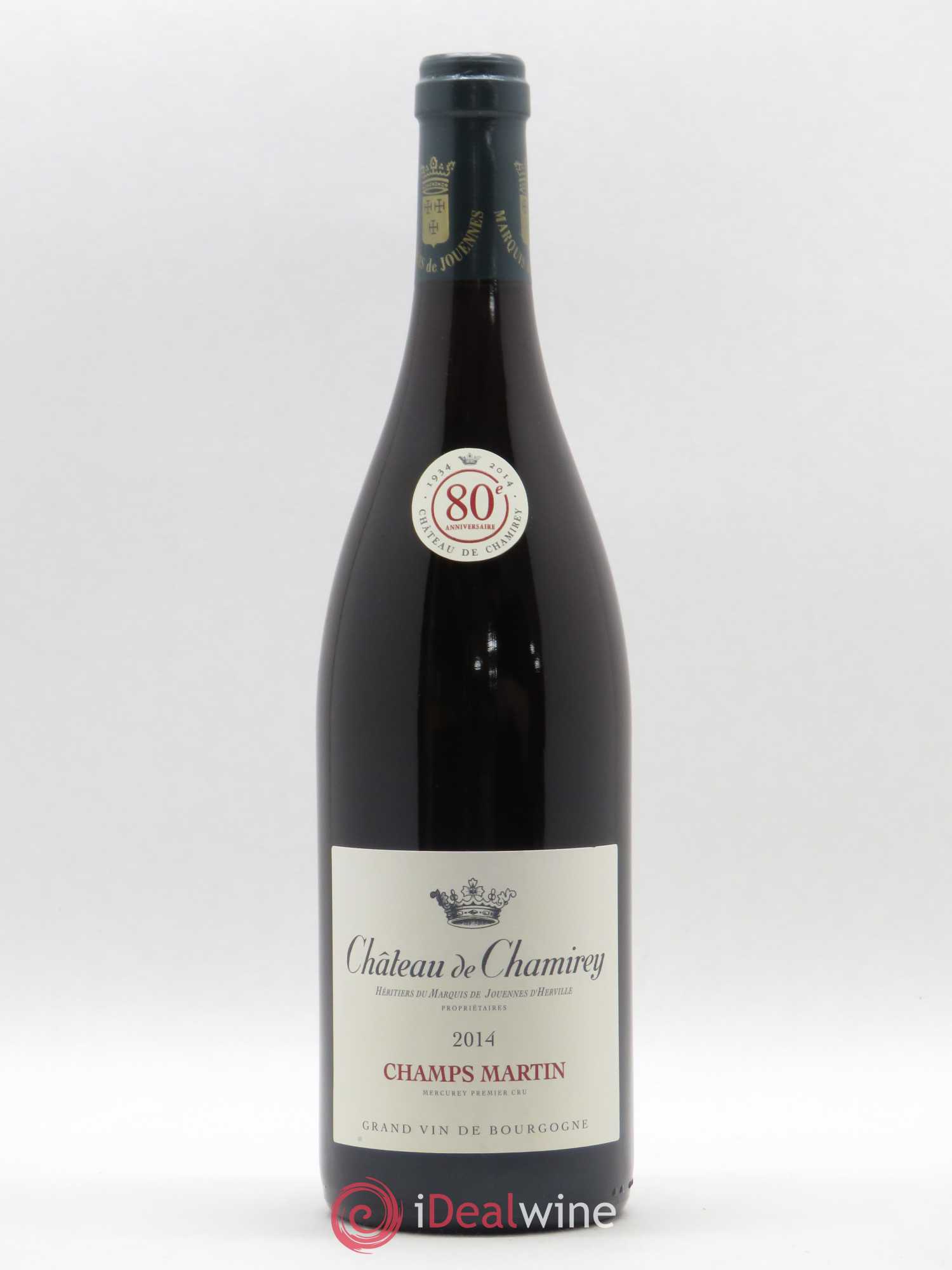 Mercurey 1er Cru Champs Martin Château de Chamirey 2014 - Lot de 1 bouteille - 0
