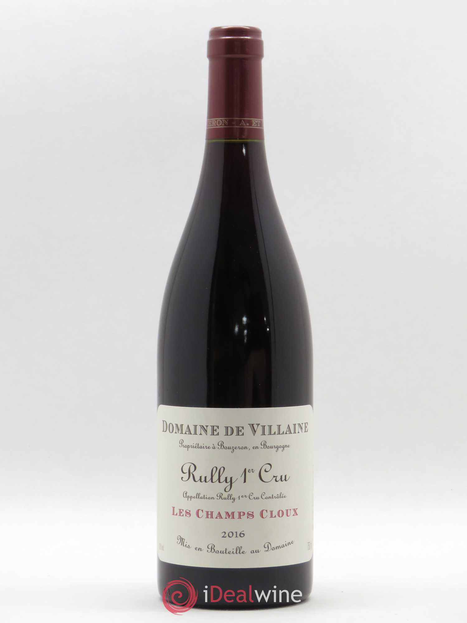 Rully 1er Cru Les Champs Cloux Domaine de Villaine 2016 - Lot de 1 bouteille - 0