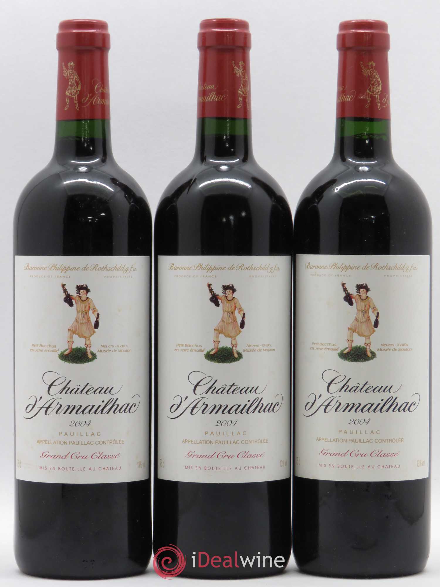 Château d' Armailhac - Mouton Baron(ne) Philippe 5ème Grand Cru Classé 2004 - Lot de 6 bouteilles - 2