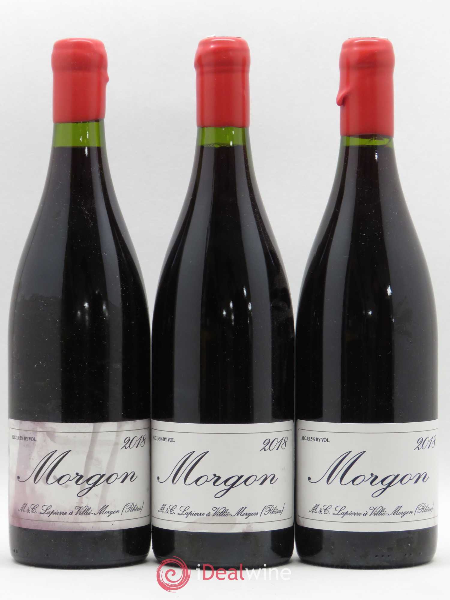 Morgon Marcel Lapierre (Domaine) (sans prix de réserve) 2018 - Lot de 3 bouteilles - 0