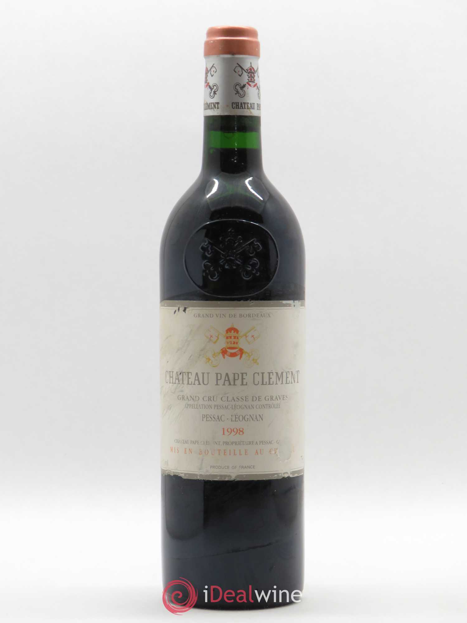 Château Pape Clément Cru Classé de Graves 1998 - Lot de 1 bouteille - 0