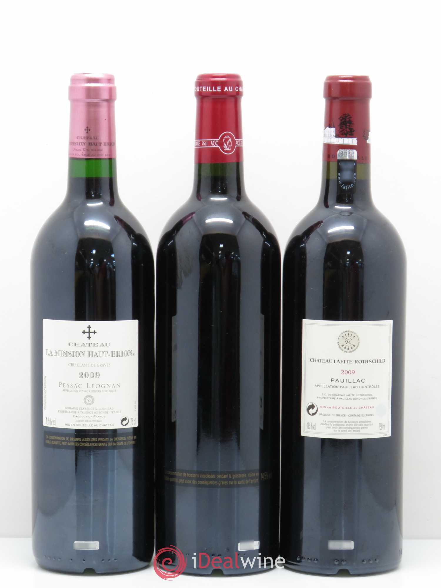 Caisse Collection Duclot 1 Petrus - 1 Cheval Blanc - 1 La Mission Haut Brion - 1 Haut Brion - 1 Margaux - 1 Lafite Rothschild - 1 Latour - 1 Yquem - 1 Mouton Rothschild 2009 - Posten von 9 Flaschen - 4