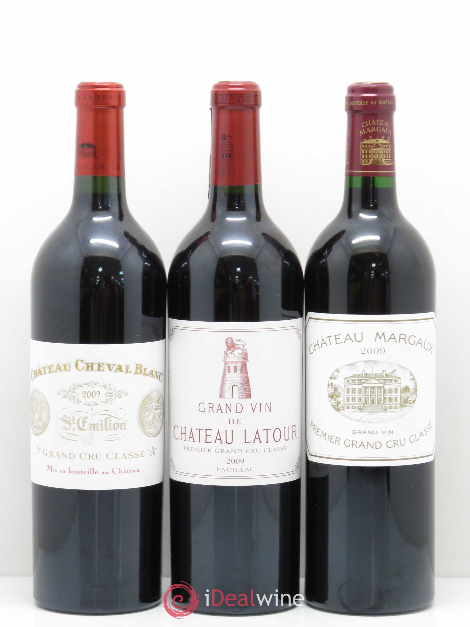 Caisse Collection Duclot 1 Petrus - 1 Cheval Blanc - 1 La Mission Haut Brion - 1 Haut Brion - 1 Margaux - 1 Lafite Rothschild - 1 Latour - 1 Yquem - 1 Mouton Rothschild 2009 - Posten von 9 Flaschen - 6