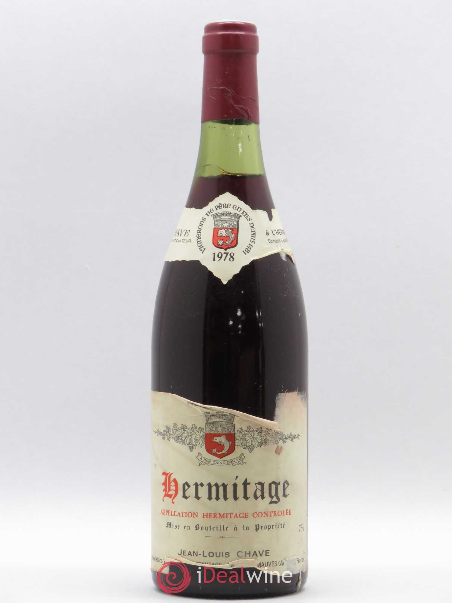 Hermitage Jean-Louis Chave 1978 - Lot de 1 bouteille - 0