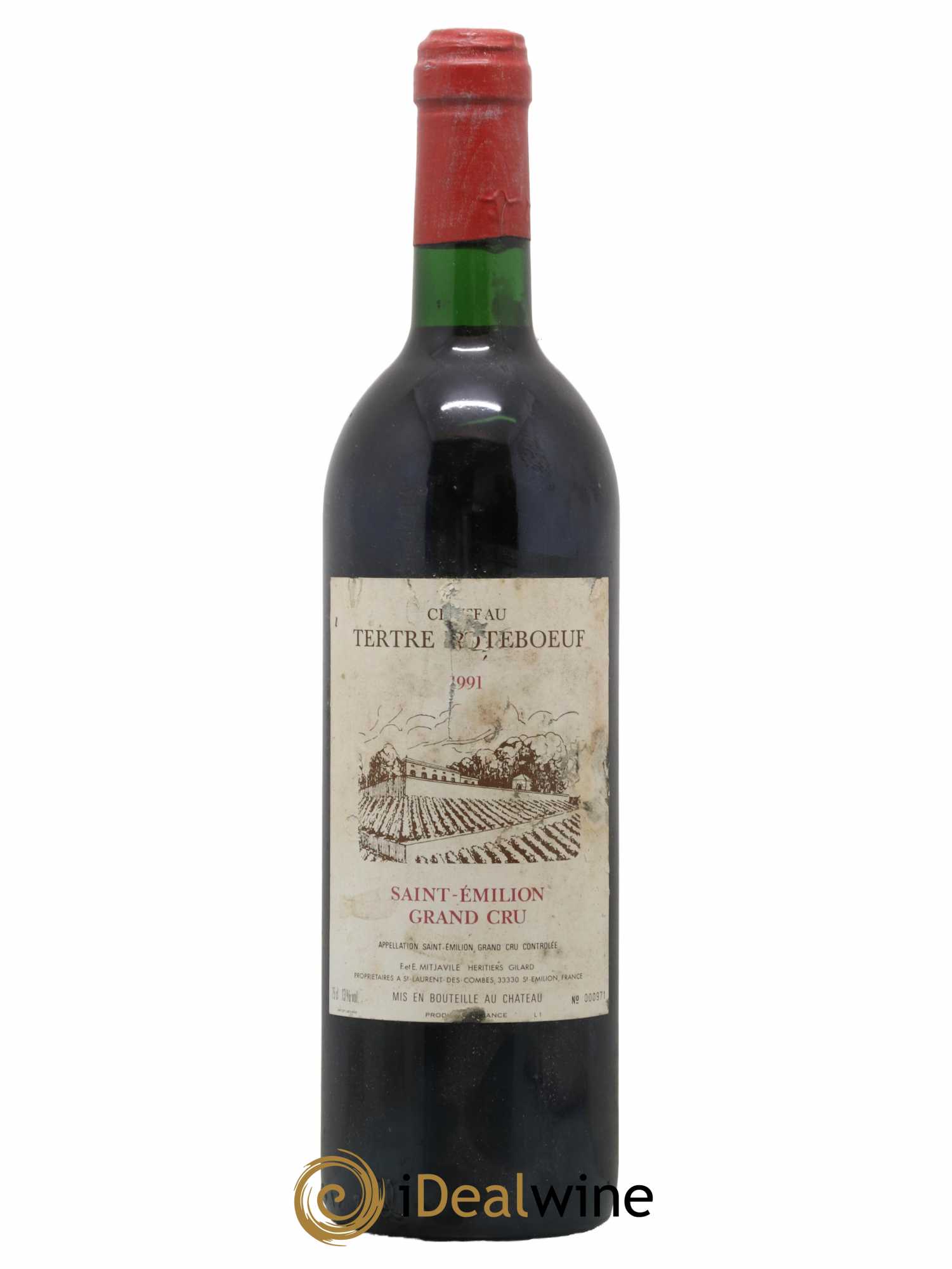 Château Tertre Roteboeuf 1991 - Lot de 1 bouteille - 0