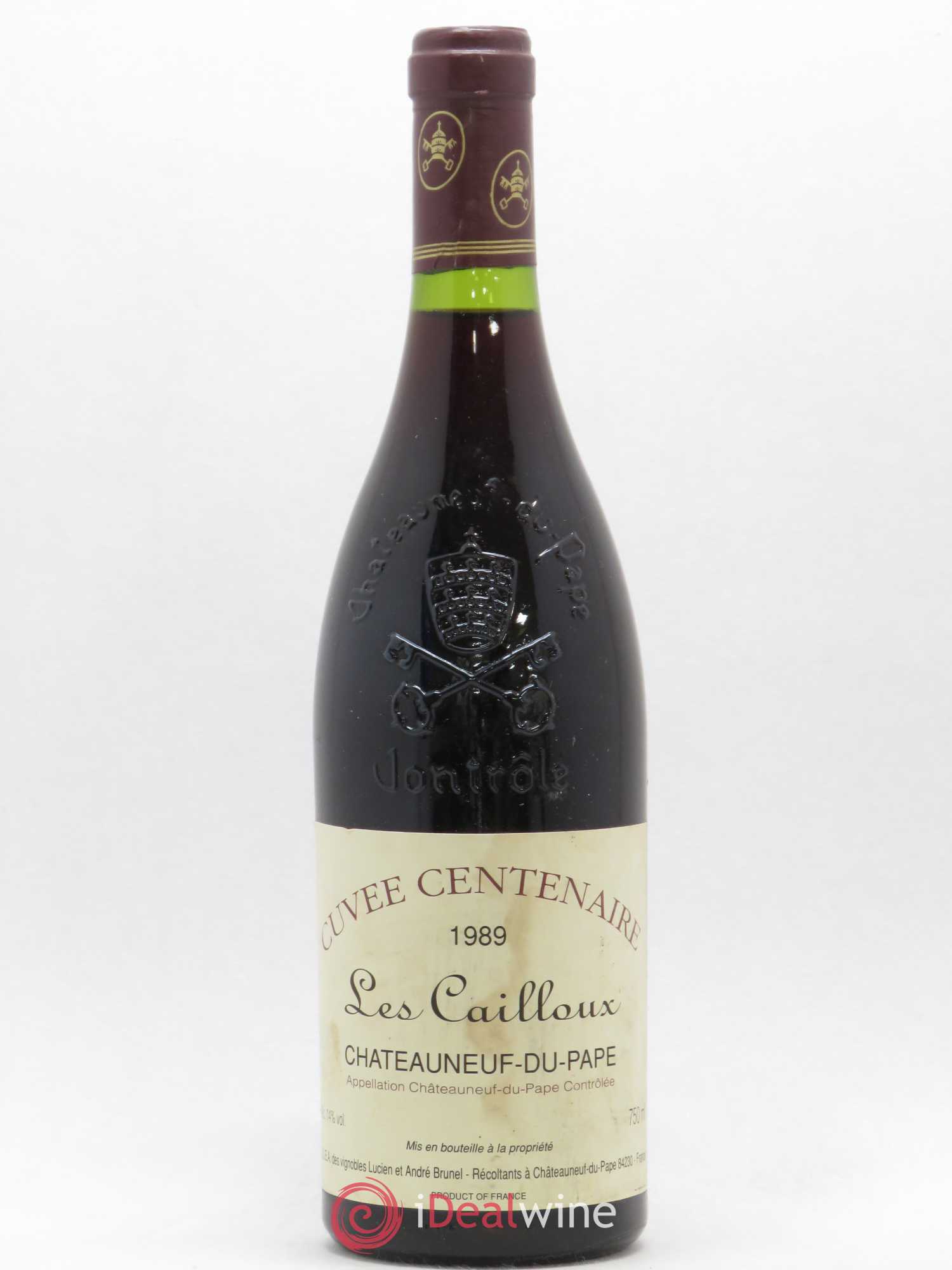 Châteauneuf-du-Pape Les Cailloux Cuvée Centenaire André Brunel 1989 - Lot de 1 bouteille - 0