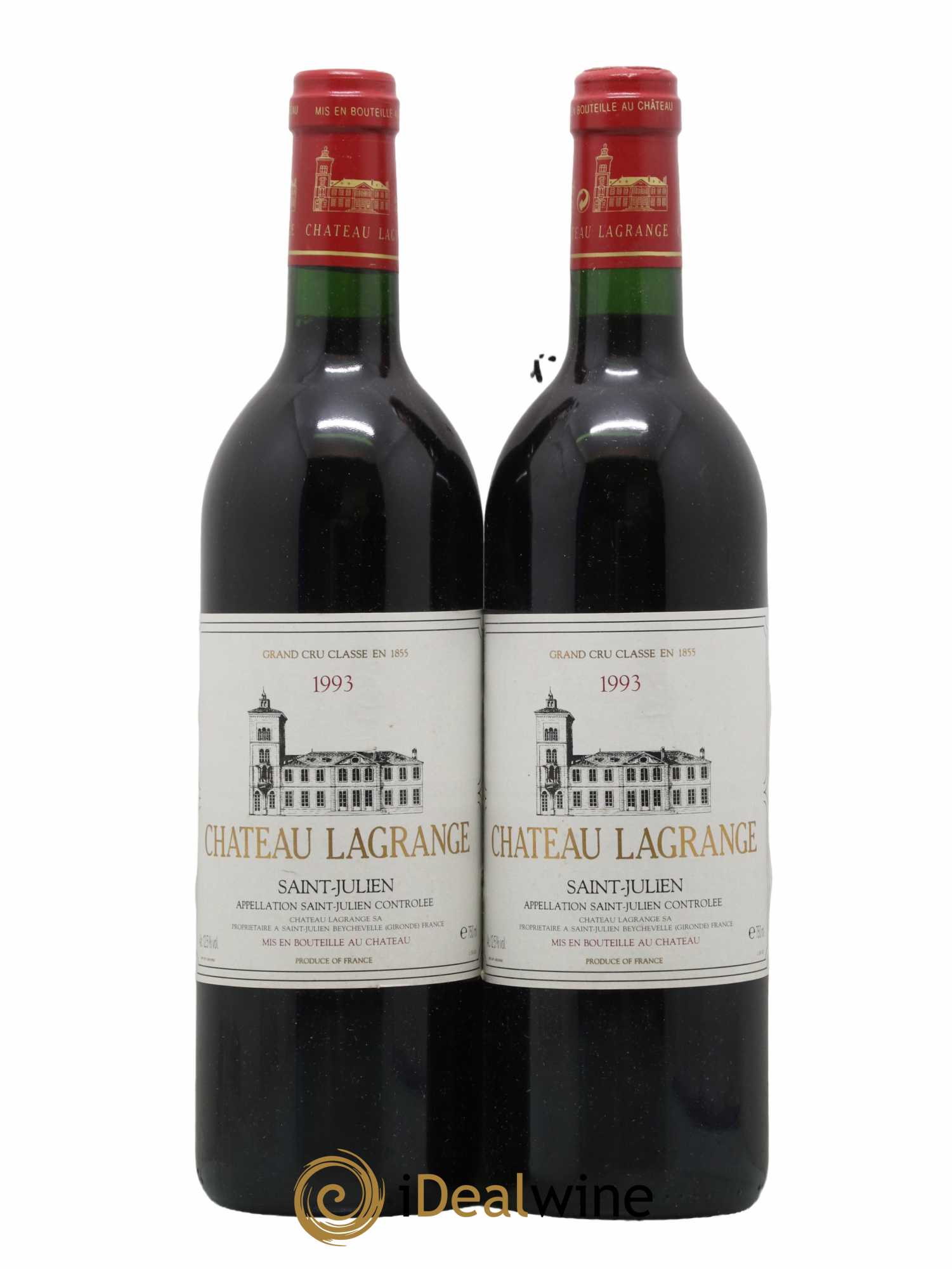 Château Lagrange 3ème Grand Cru Classé 1993 - Lot de 2 bouteilles - 0