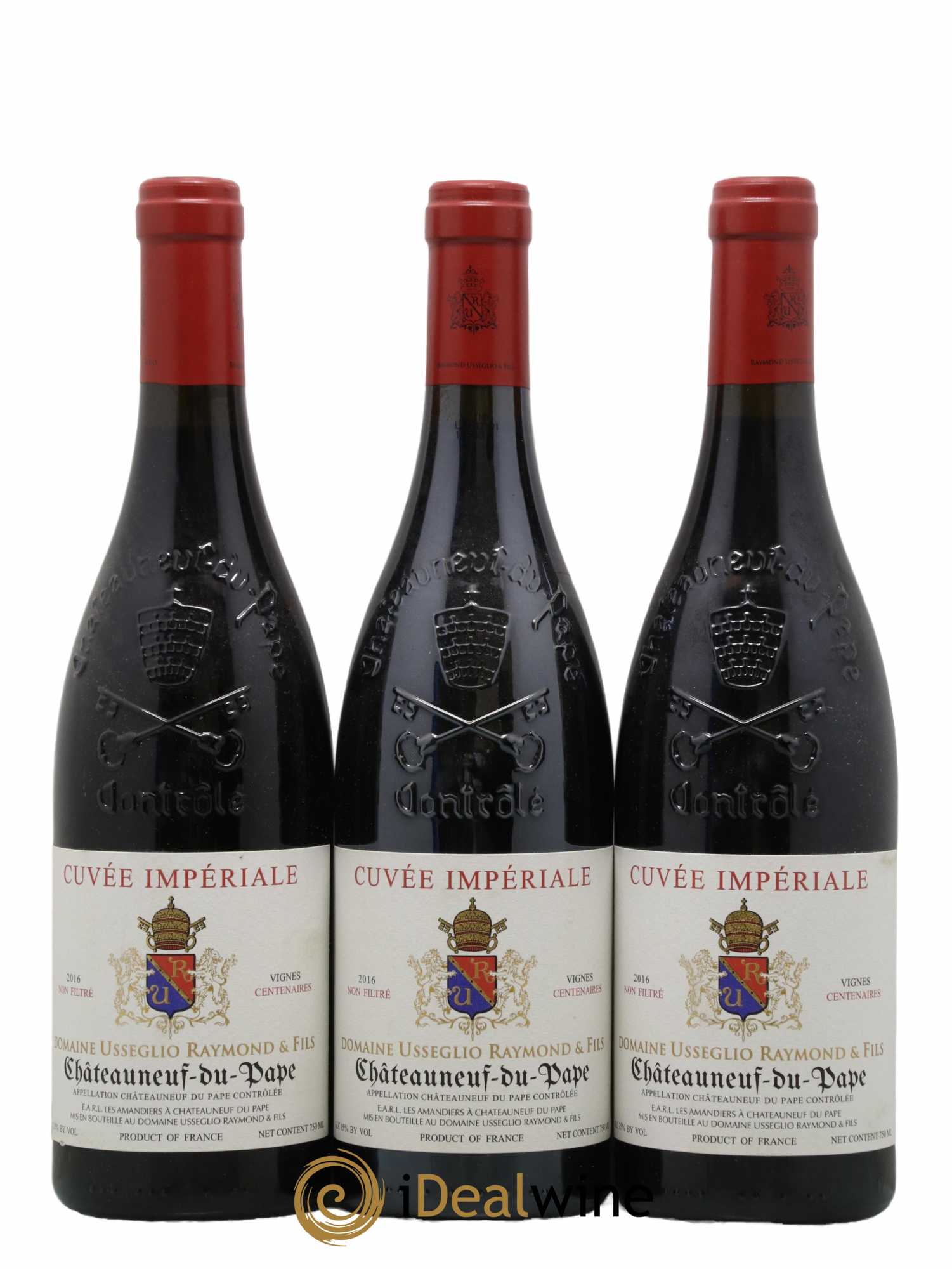Châteauneuf-du-Pape Cuvée Impériale Raymond Usseglio & Fils (Domaine) 2016 - Lot de 3 bouteilles - 0