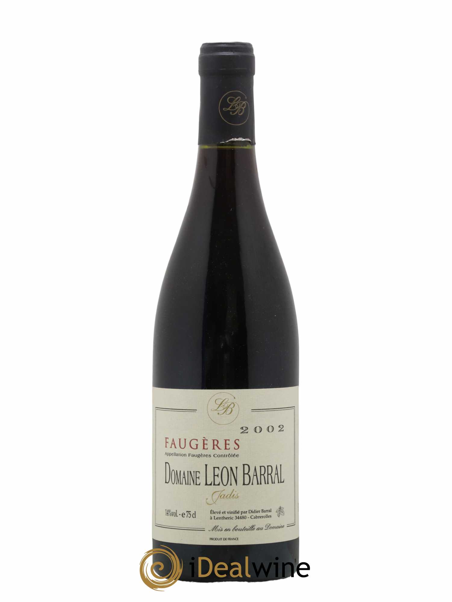 Faugères Jadis Domaine Léon Barral 2002 - Lot de 1 bouteille - 0
