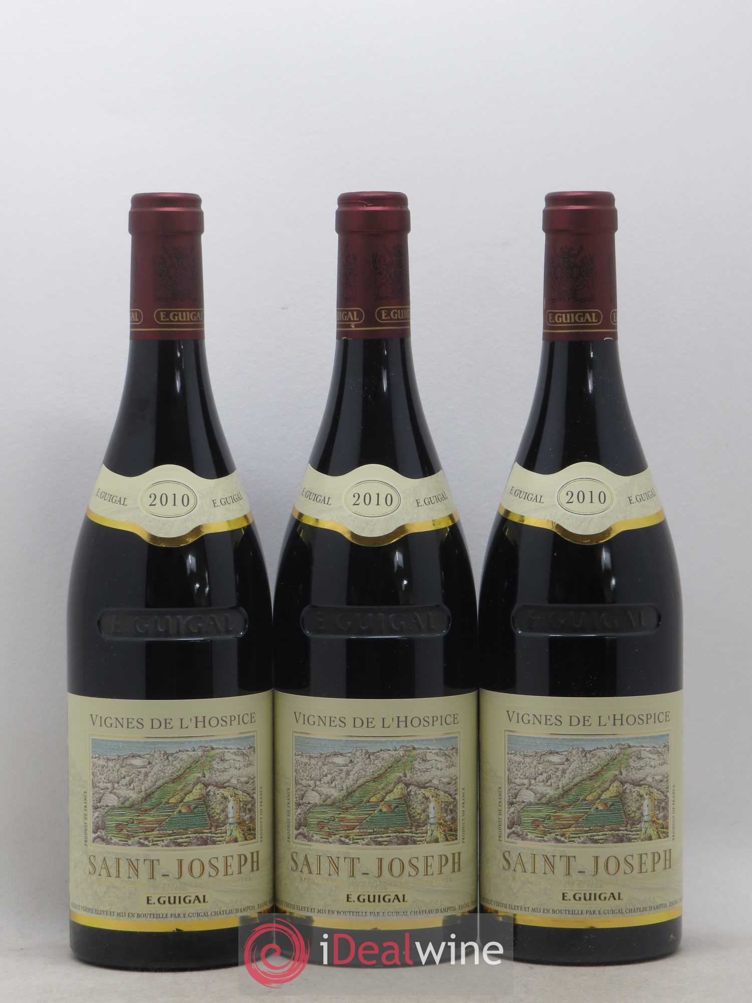 Saint-Joseph Vignes de l'Hospice Guigal 2010 - Lot de 3 bouteilles - 0