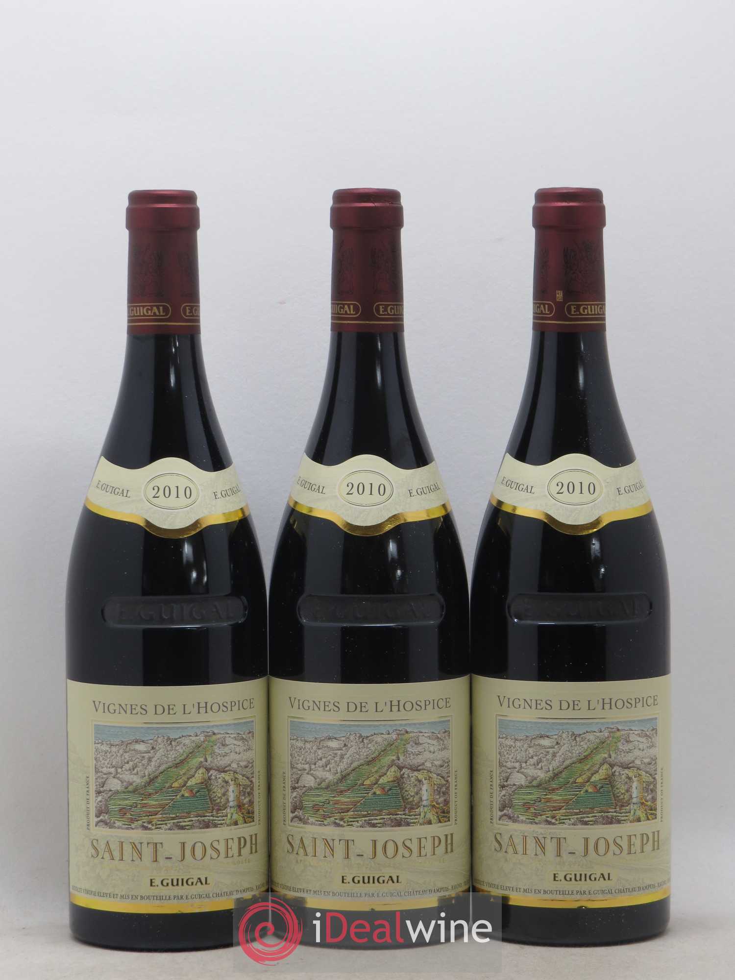 Saint-Joseph Vignes de l'Hospice Guigal 2010 - Lot de 3 bouteilles - 0