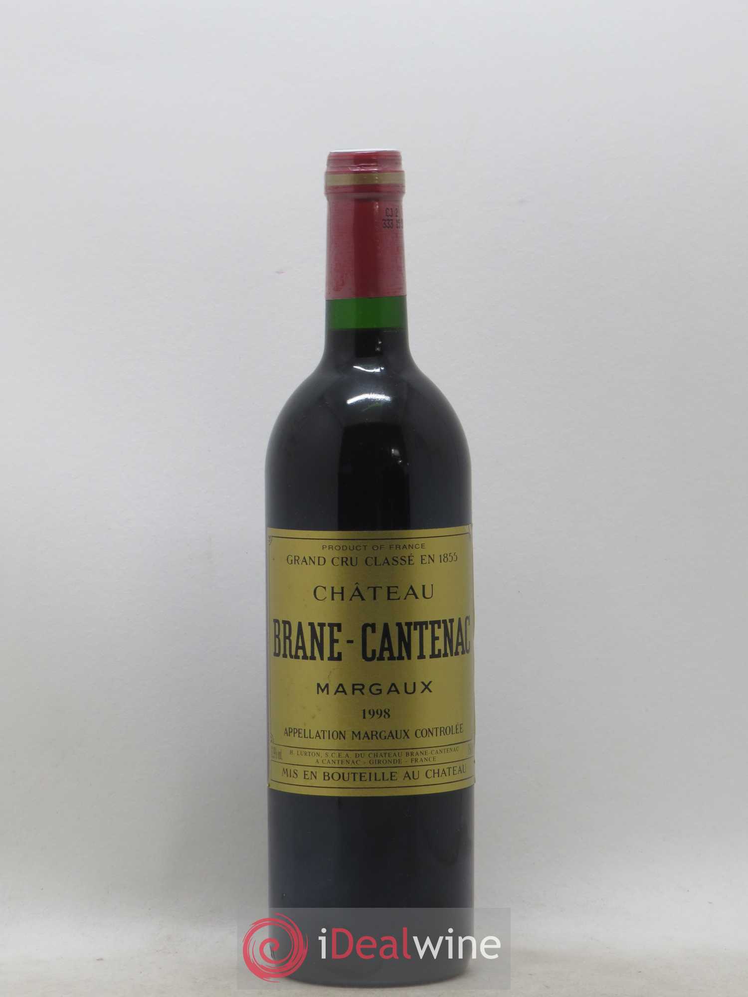 Château Brane Cantenac 2ème Grand Cru Classé 1998 - Lot de 1 bouteille - 0