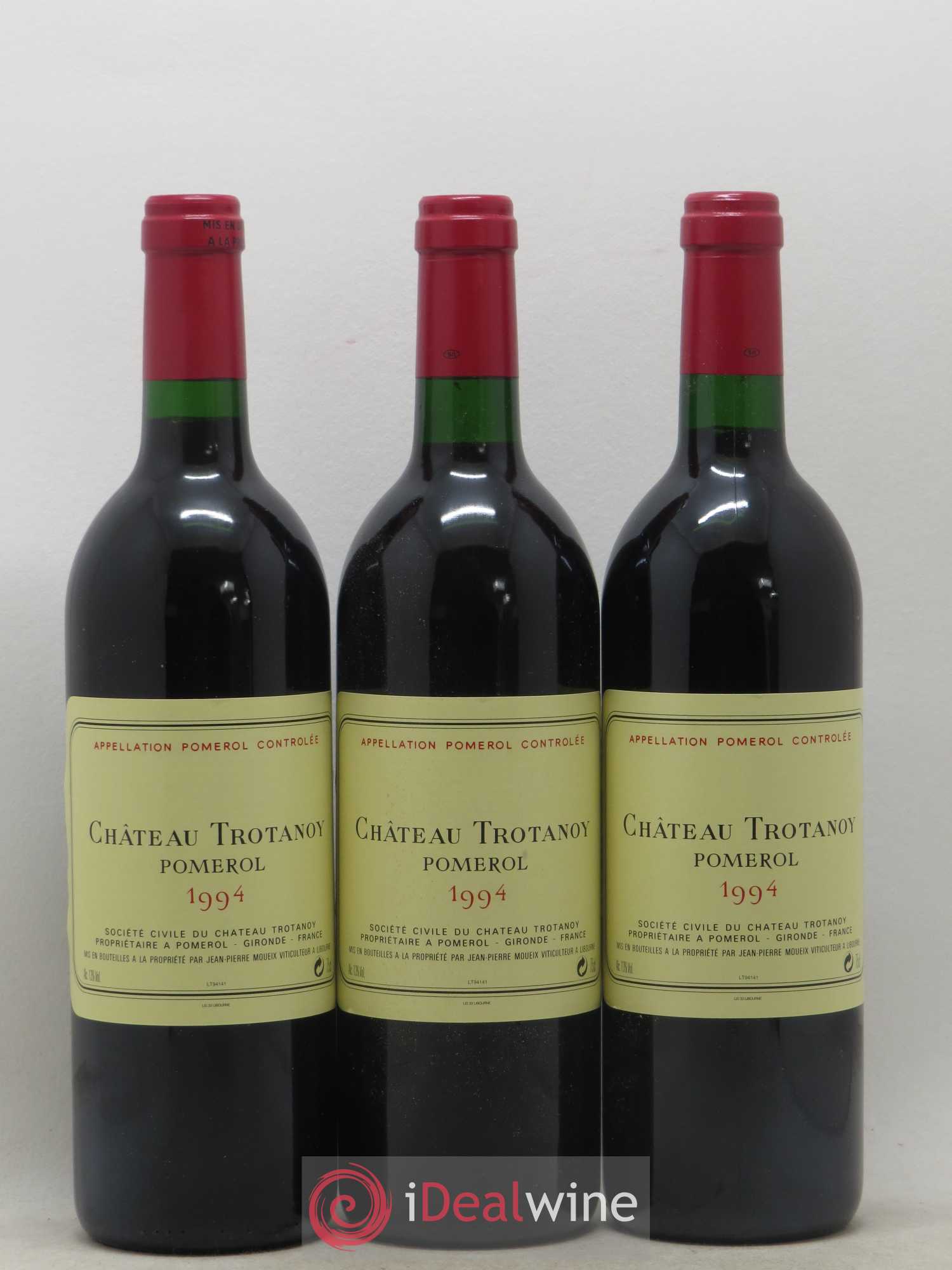Château Trotanoy 1994 - Lot de 3 bouteilles - 0