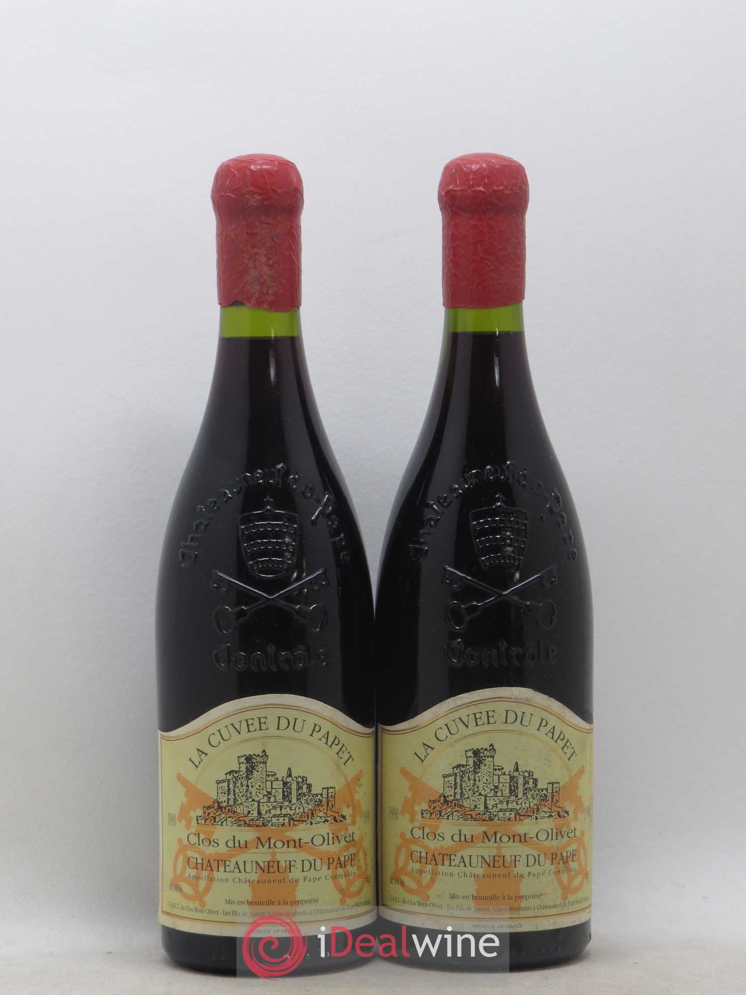 Châteauneuf-du-Pape Cuvée du Papet Clos du Mont-Olivet 1990 - Lot de 2 bouteilles - 0