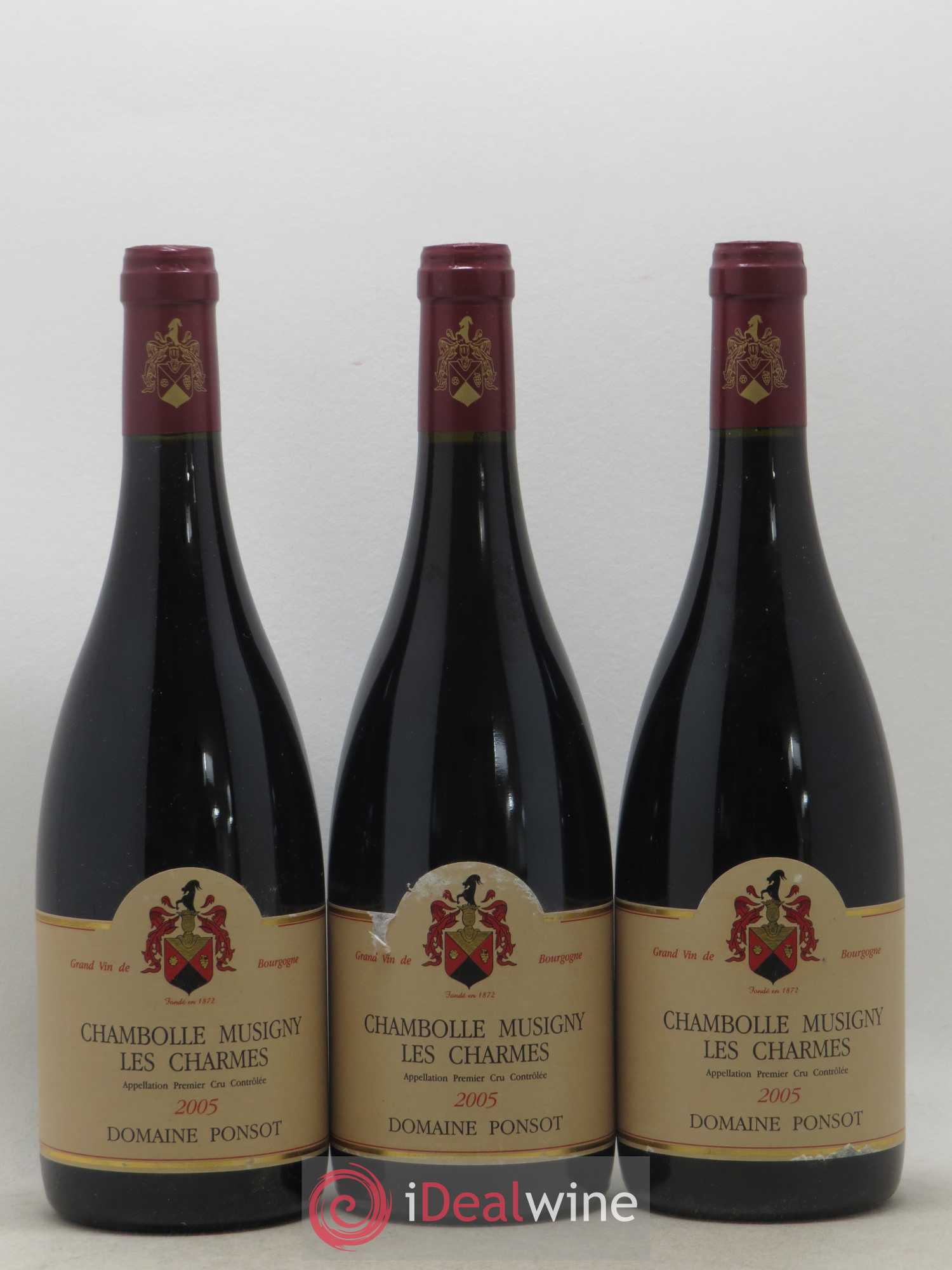 Chambolle-Musigny 1er Cru Les Charmes Ponsot (Domaine) 2005 - Lot de 3 bouteilles - 0