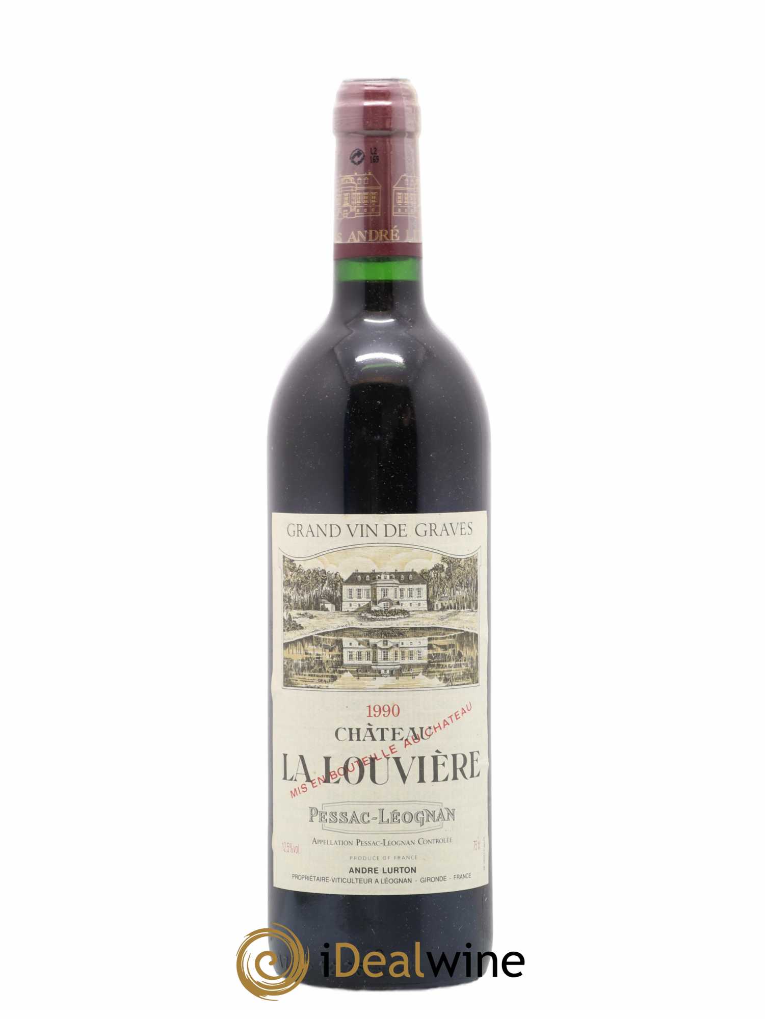 Château la Louvière 1990 - Lot de 1 bouteille - 0
