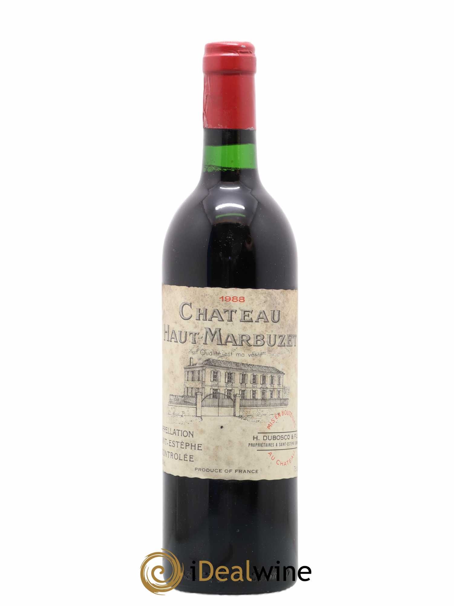 Château Haut Marbuzet 1988 - Lot de 1 bouteille - 0