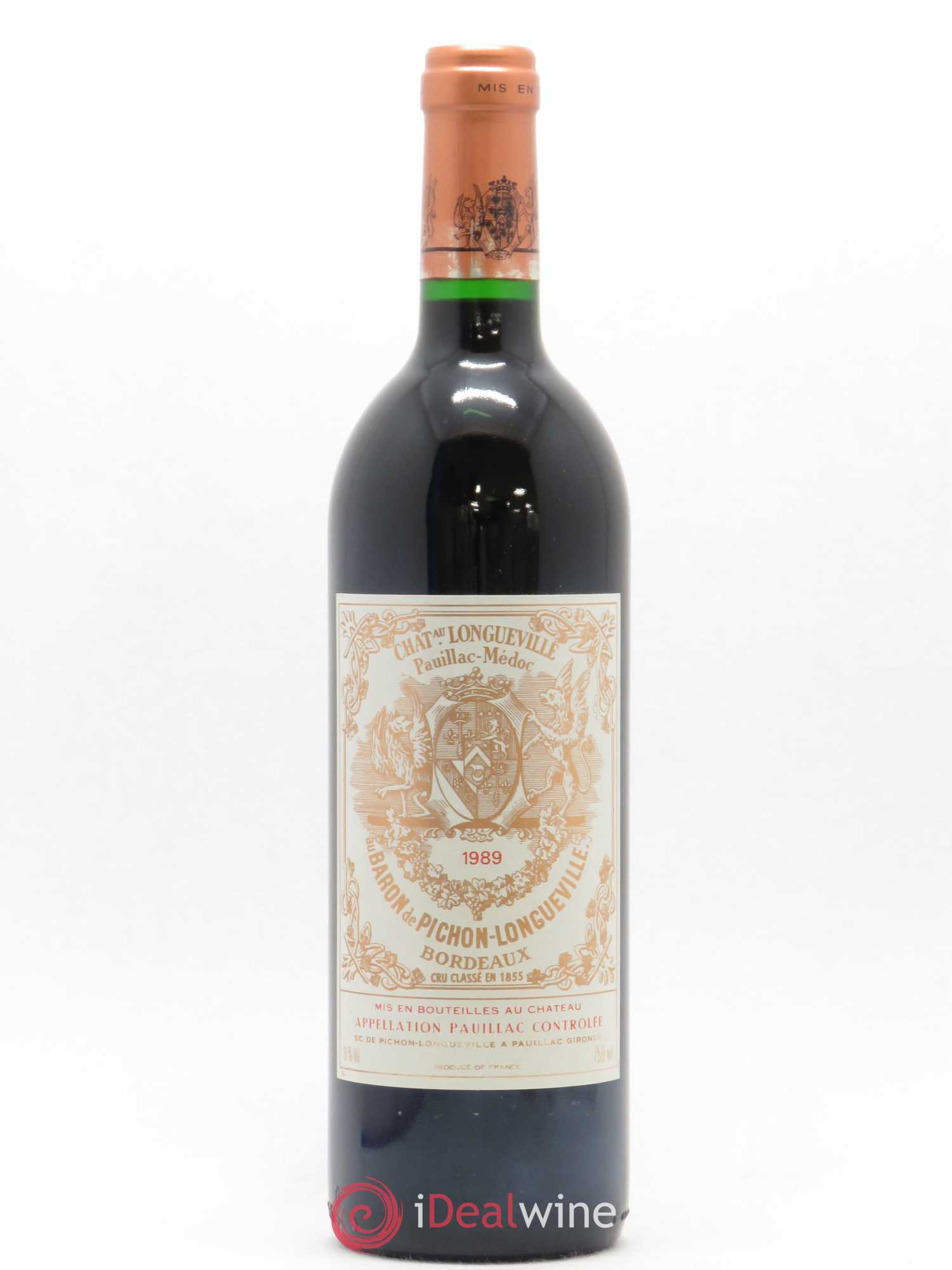 Pichon Longueville Baron 2ème Grand Cru Classé 1989 - Lot de 1 bouteille - 0