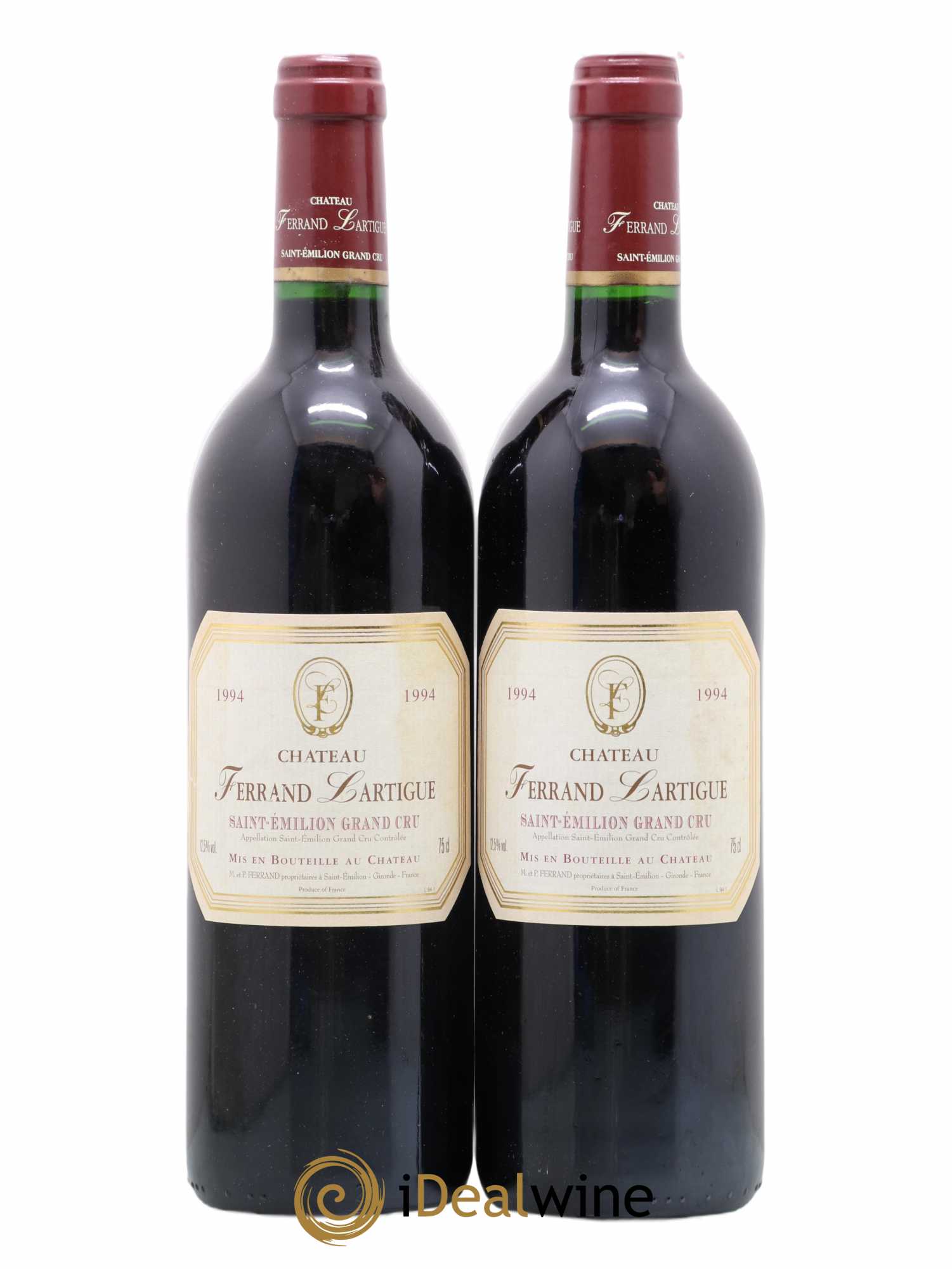 Château Ferrand Lartigue (sans prix de réserve) 1994 - Lot de 2 bouteilles - 0