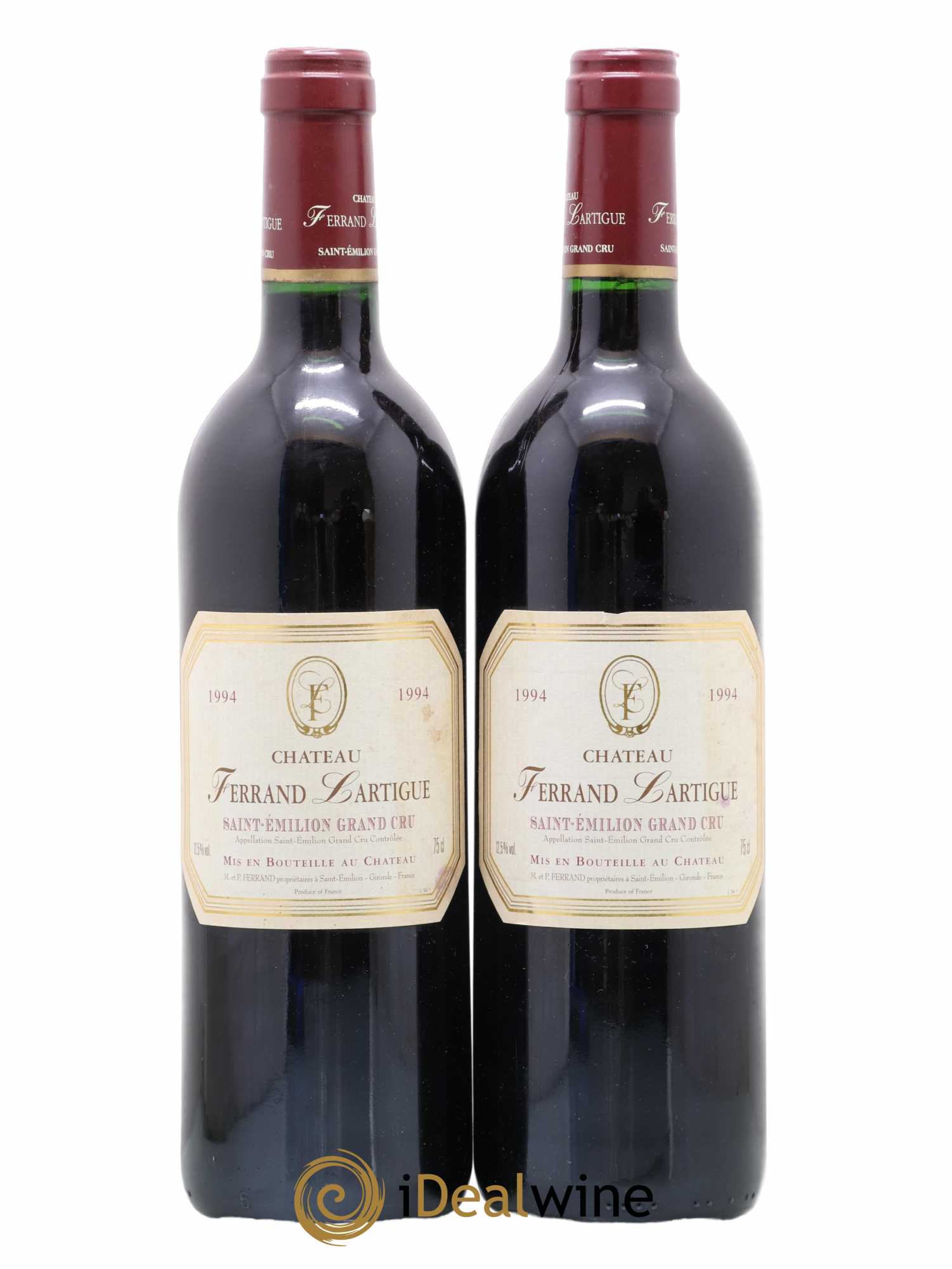 Château Ferrand Lartigue (sans prix de réserve) 1994 - Lot de 2 bouteilles - 0