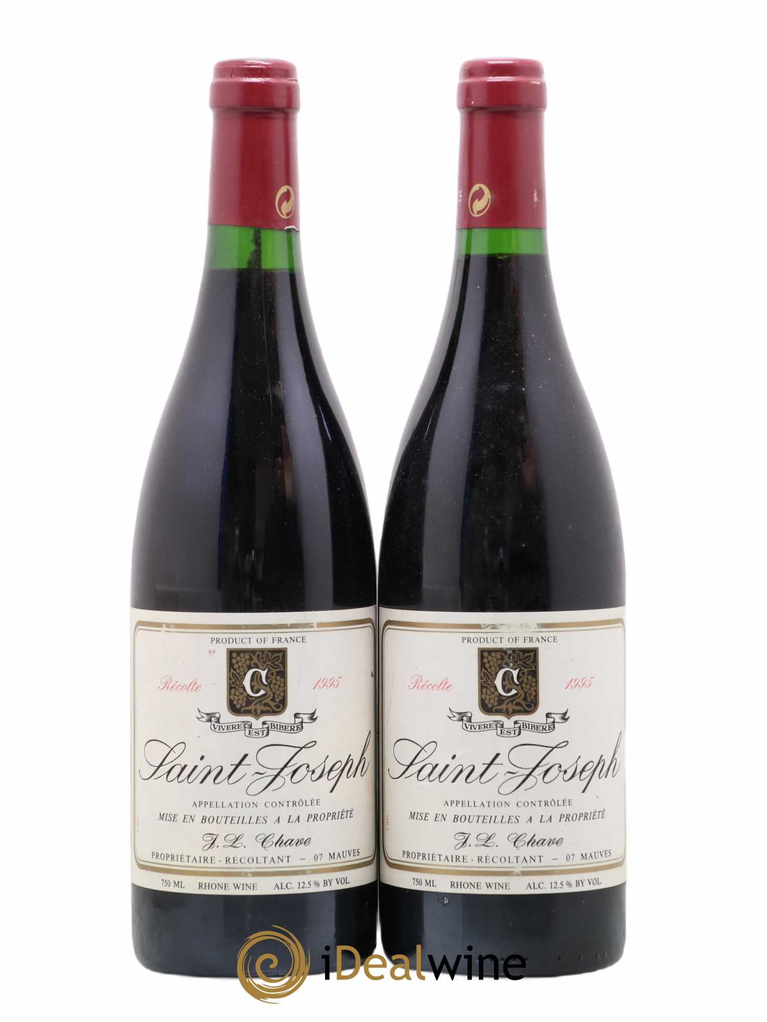 Saint-Joseph Jean-Louis Chave 1995 - Lot de 2 bouteilles - 0
