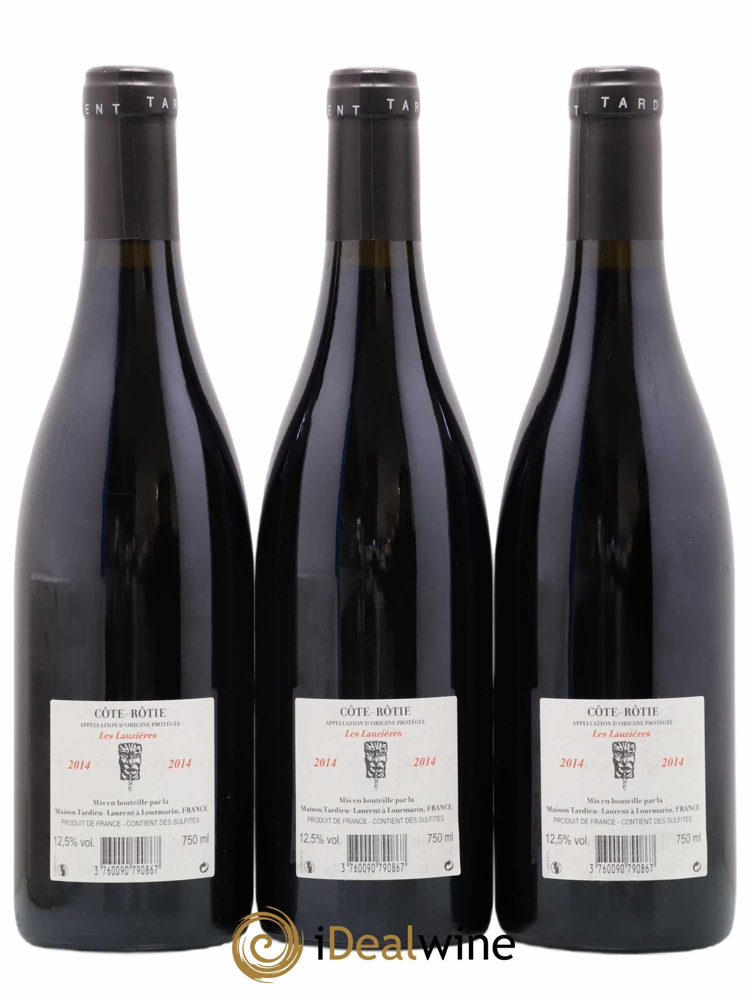 Côte-Rôtie Lauzieres Famille Tardieu 2014 - Posten von 3 Flaschen - 1