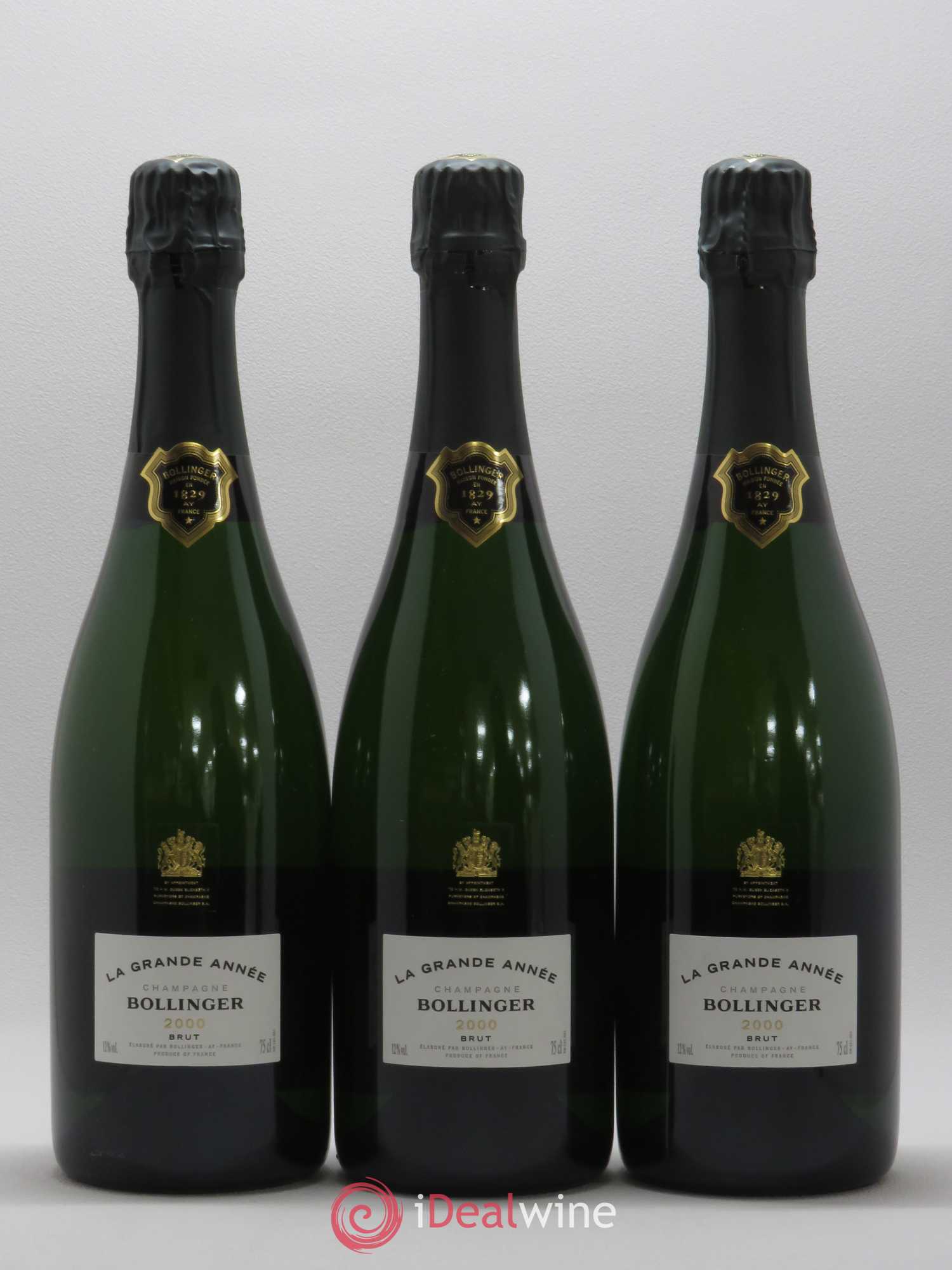 La Grande Année Brut Bollinger 2000 - Lot de 3 bouteilles - 0
