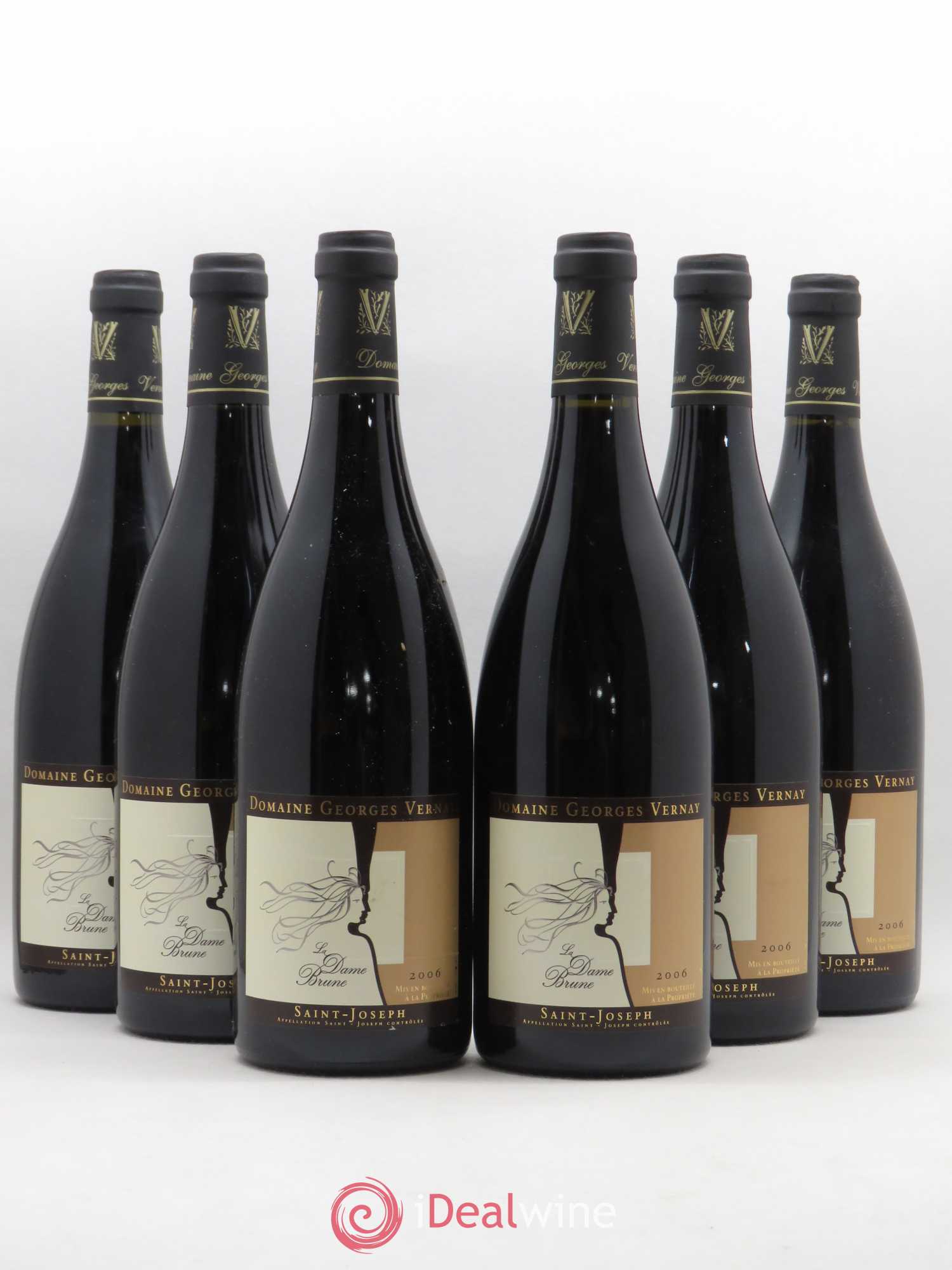 Saint-Joseph La Dame Brune Georges Vernay 2006 - Lot de 6 bouteilles - 0