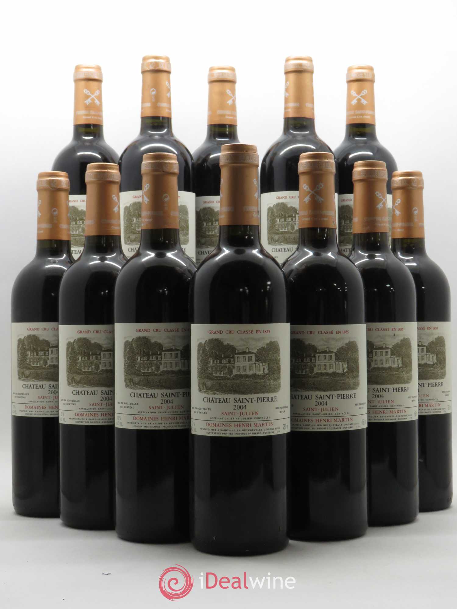 Château Saint-Pierre 4ème Grand Cru Classé 2004 - Lot de 12 bouteilles - 0
