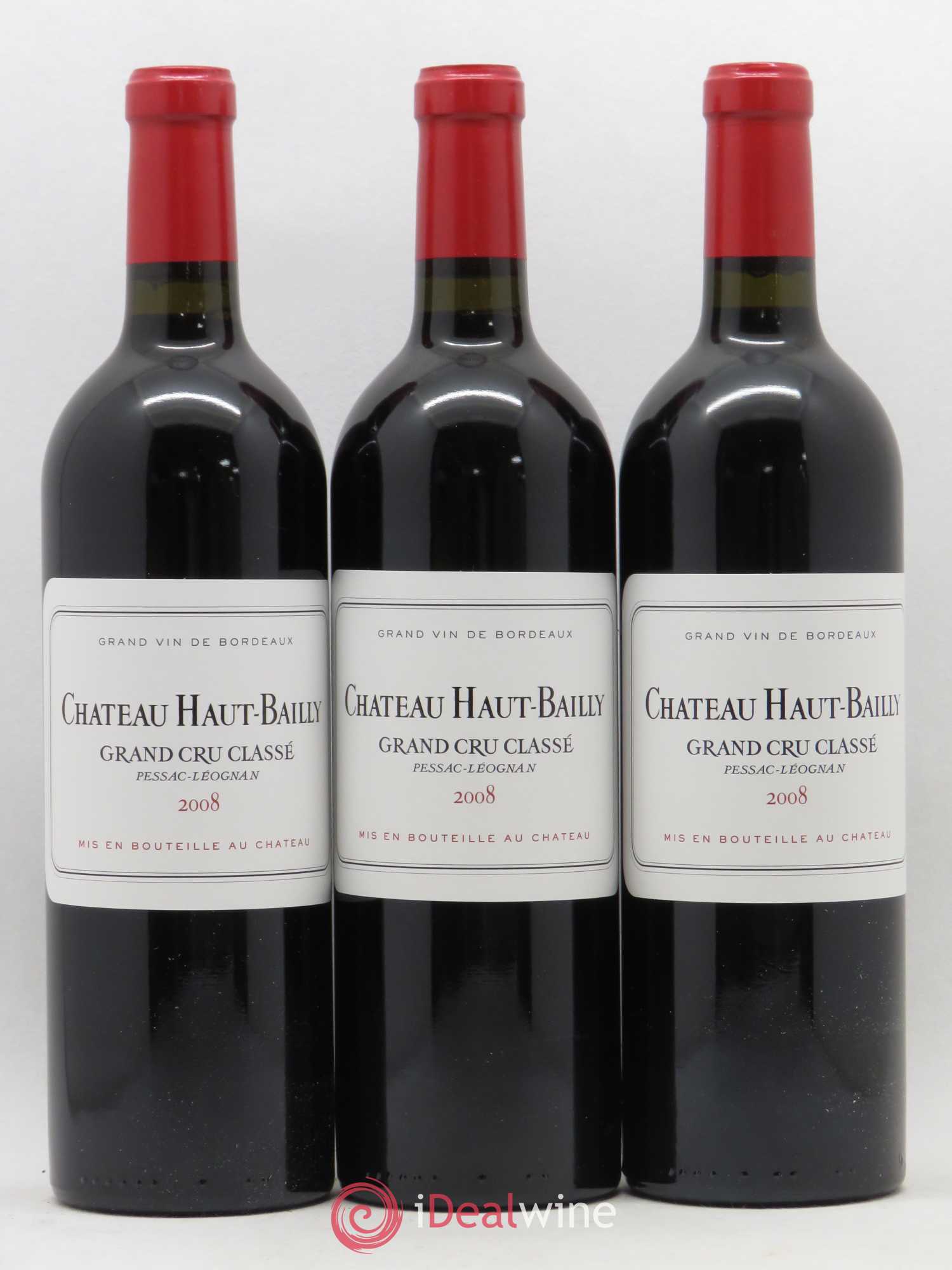 Château Haut-Bailly Cru Classé de Graves 2008 - Lot de 6 bouteilles - 1