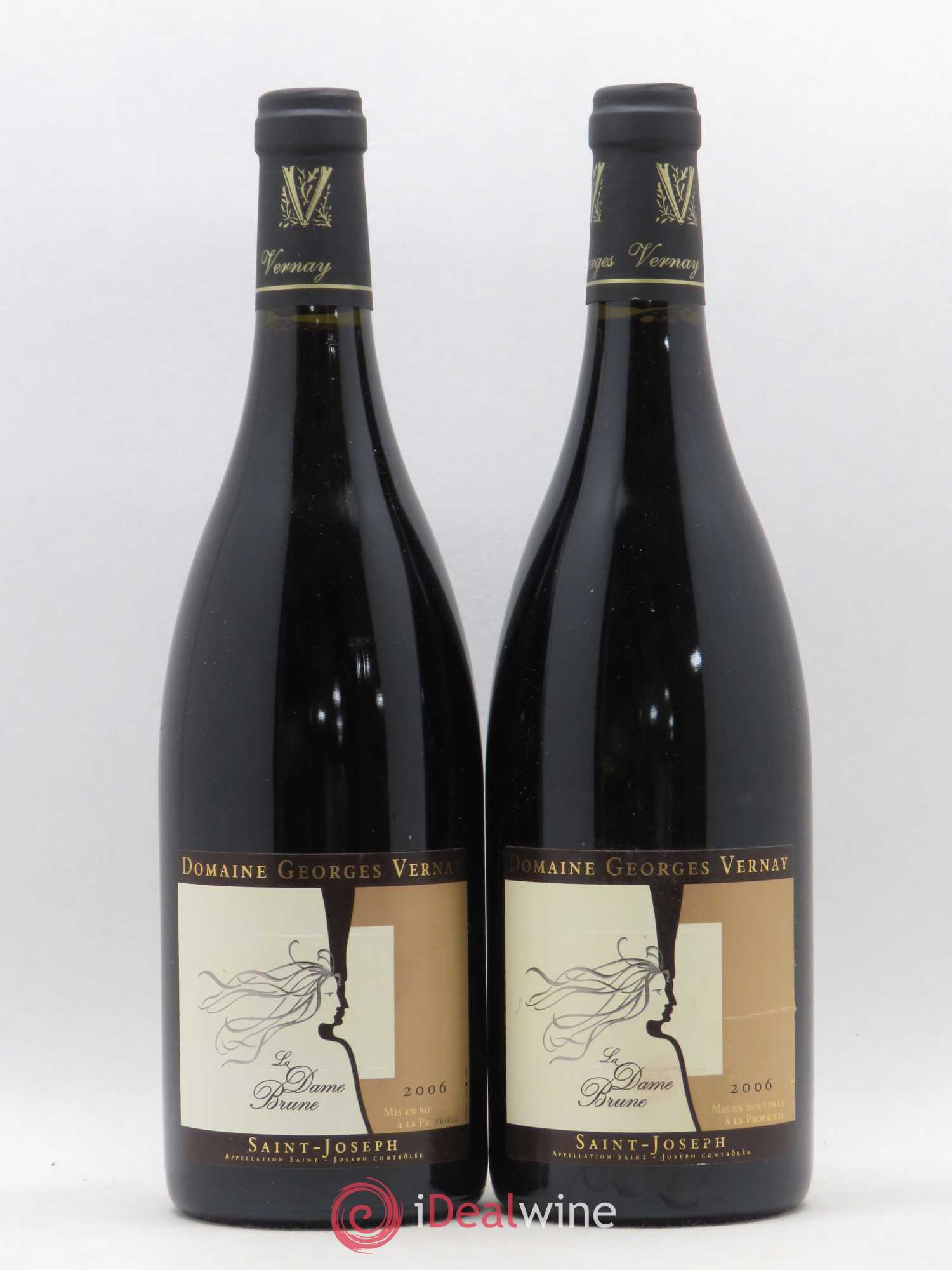 Saint-Joseph La Dame Brune Georges Vernay 2006 - Lot de 2 bouteilles - 0