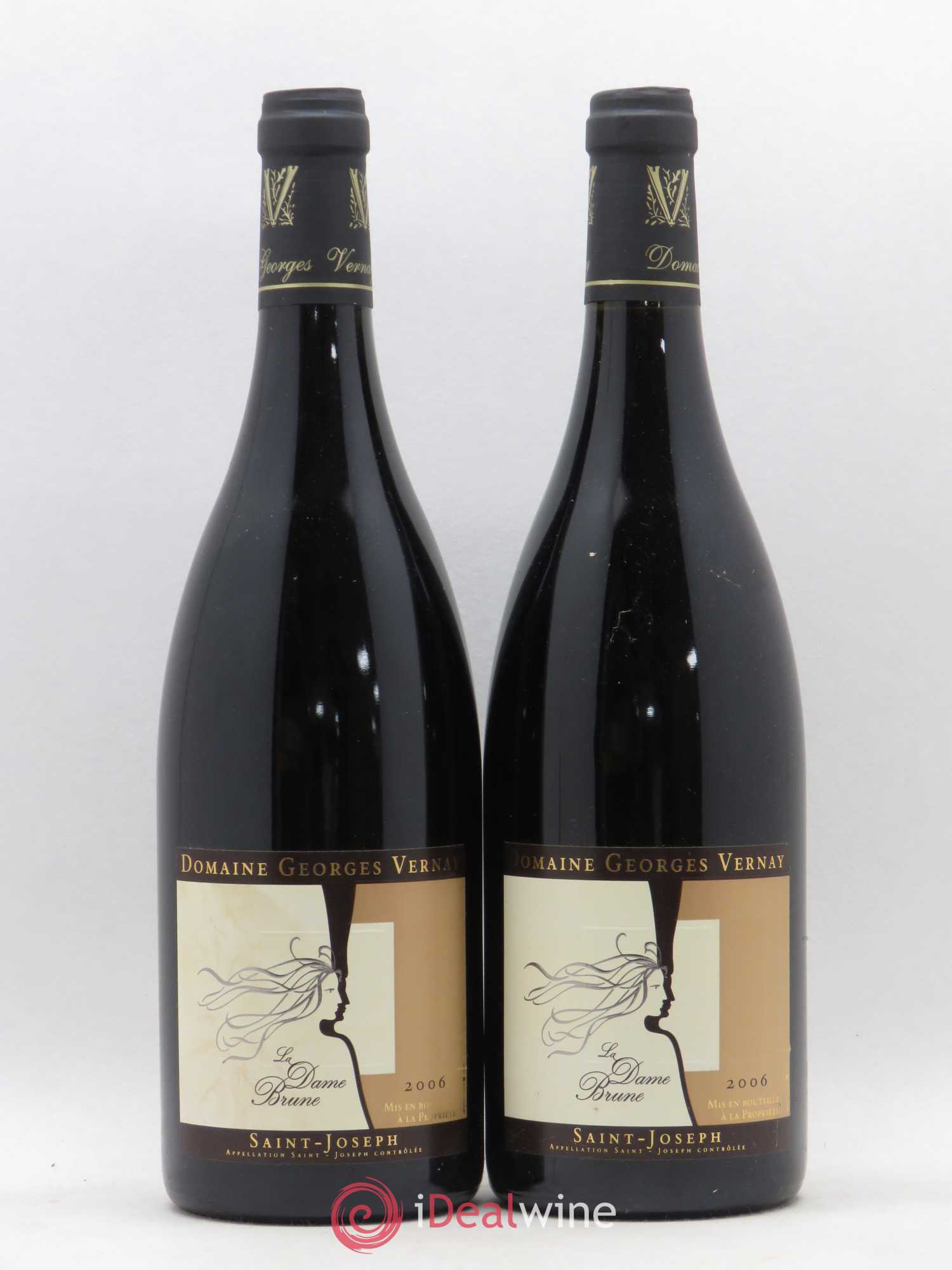 Saint-Joseph La Dame Brune Georges Vernay 2006 - Lot de 2 bouteilles - 0