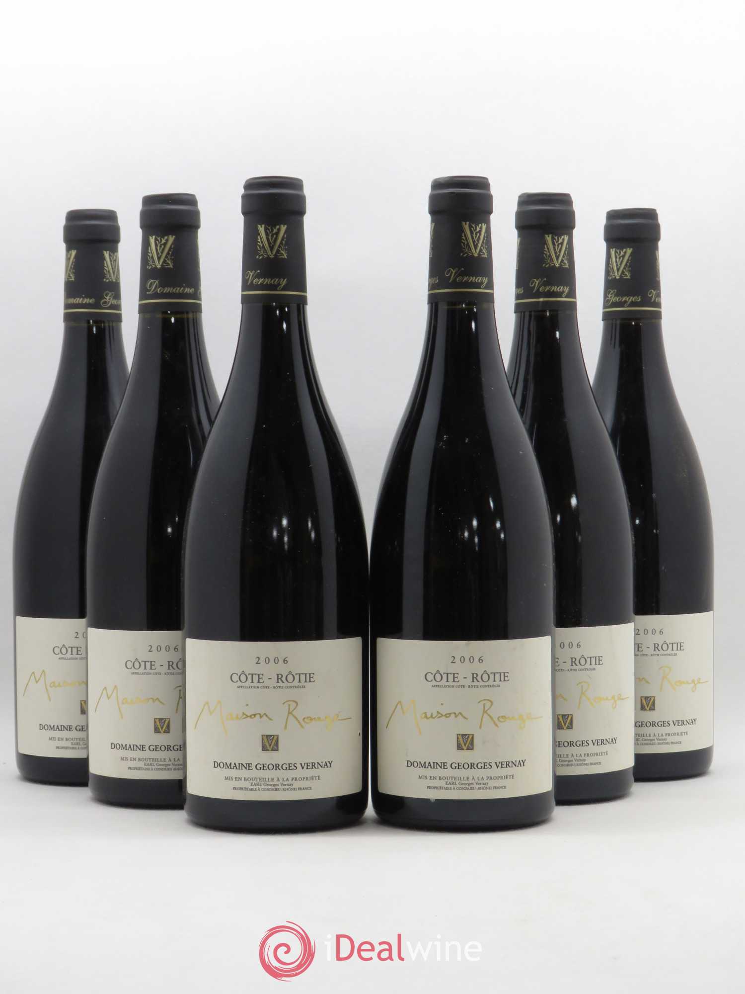 Côte-Rôtie Maison Rouge Georges Vernay 2006 - Lot de 6 bouteilles - 0