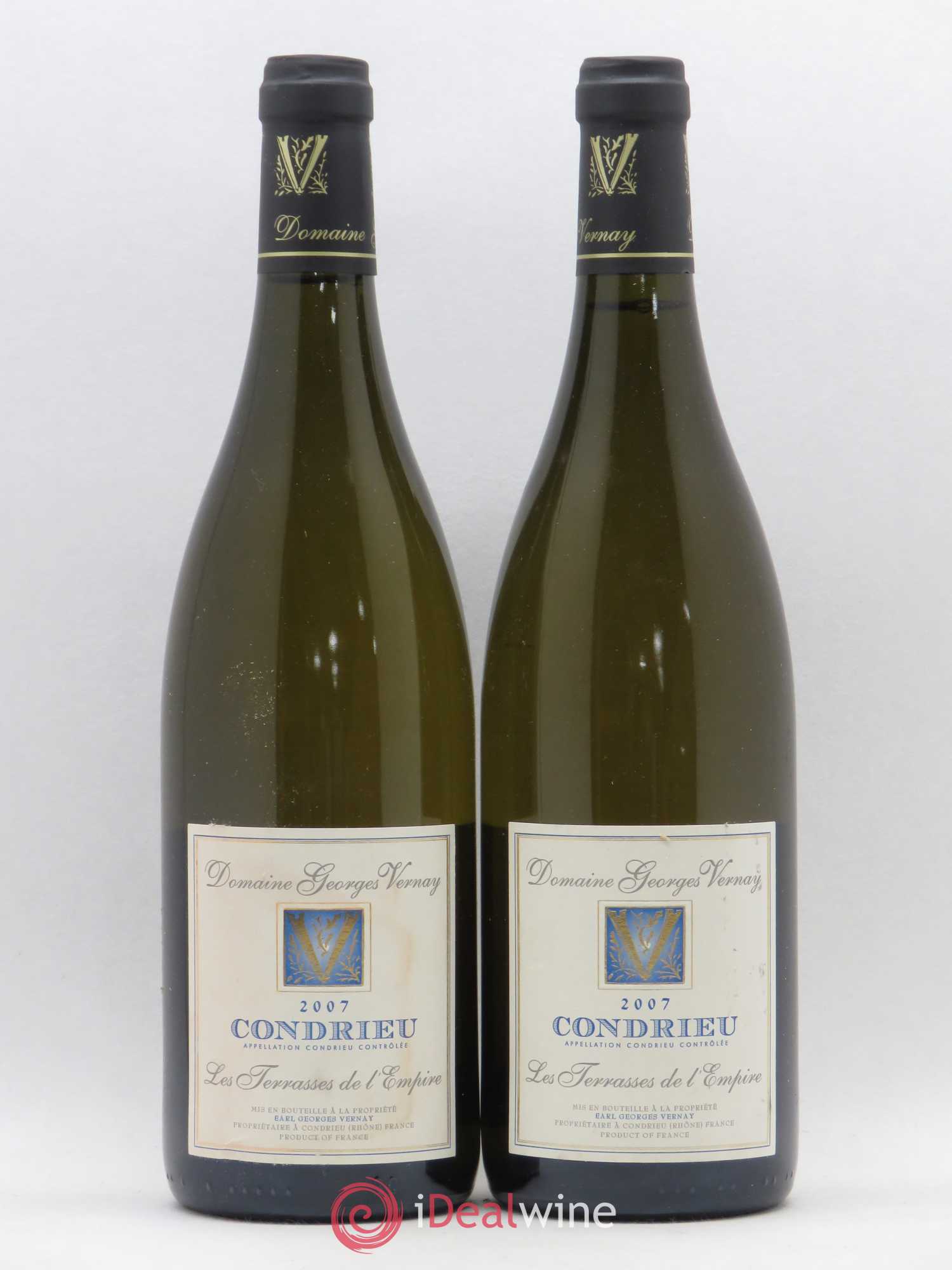 Condrieu Terrasses de l'Empire Georges Vernay 2007 - Lot de 2 bouteilles - 0