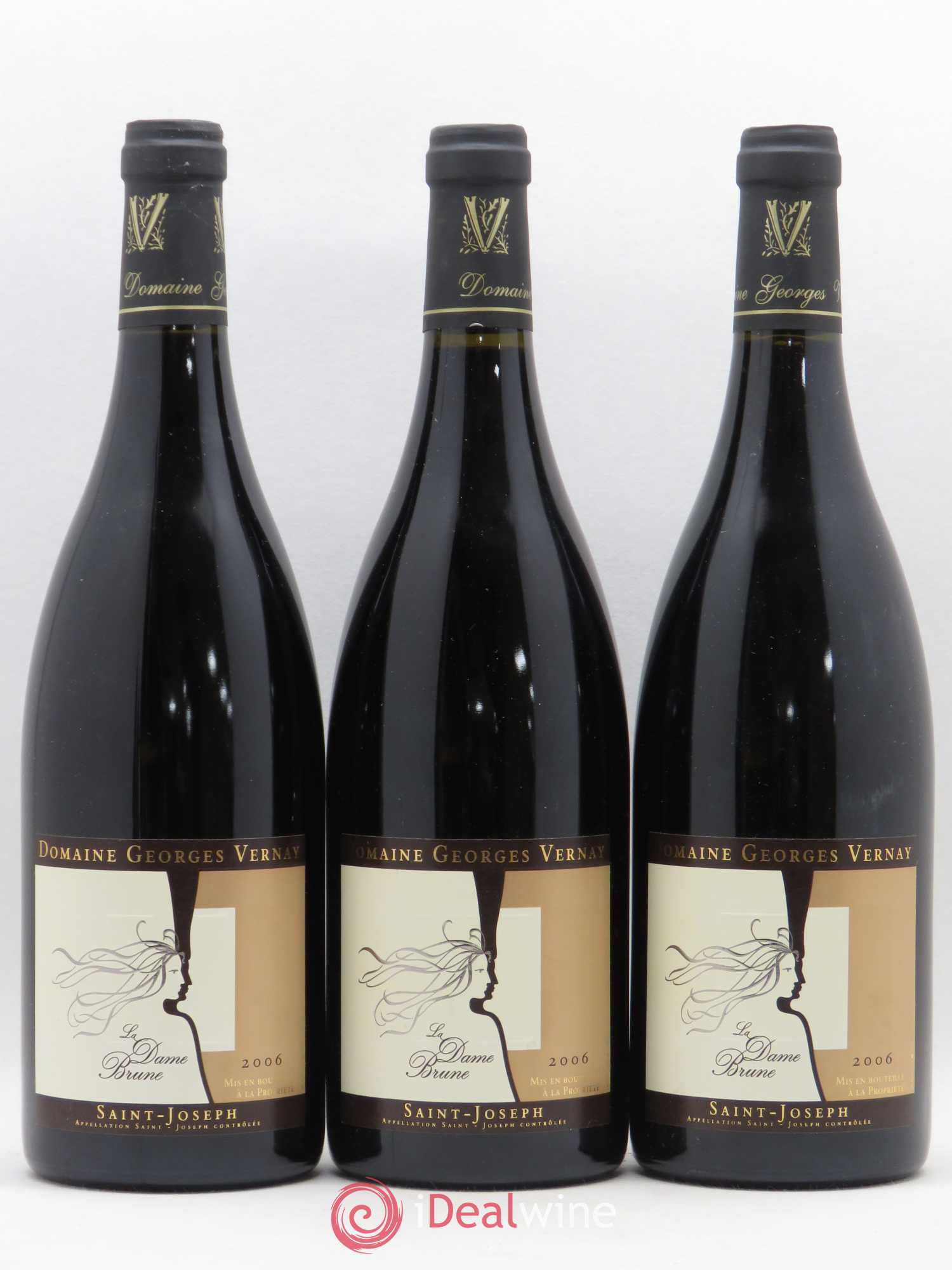 Saint-Joseph La Dame Brune Georges Vernay 2006 - Lot de 3 bouteilles - 0
