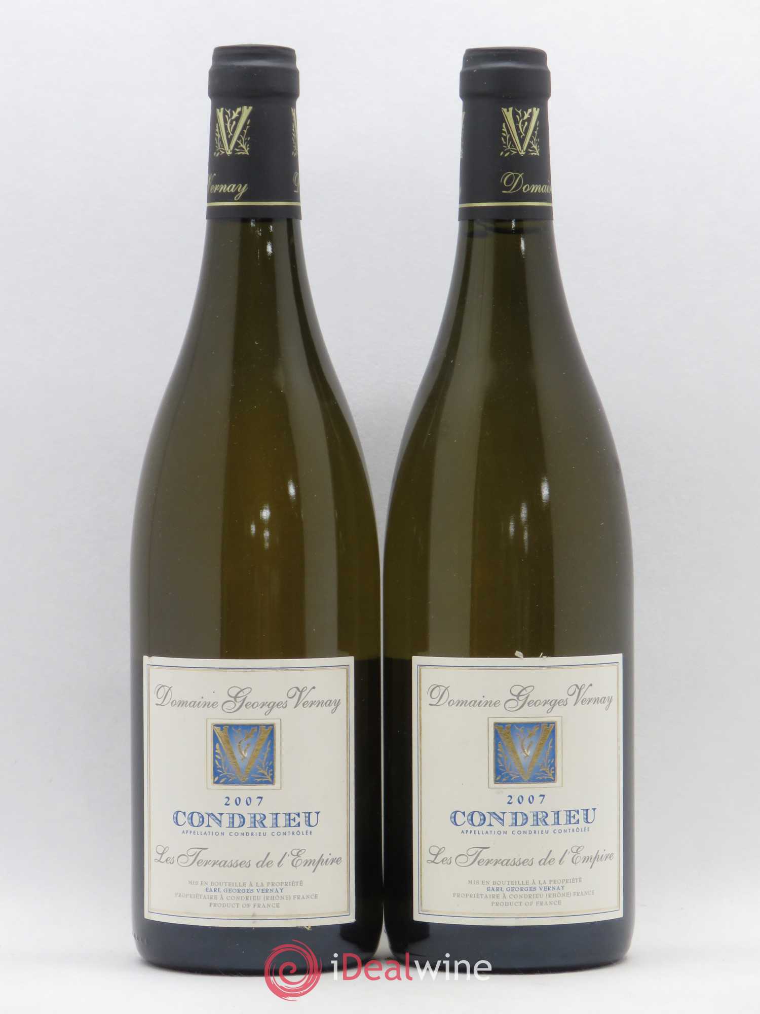 Condrieu Terrasses de l'Empire Georges Vernay 2007 - Lot de 2 bouteilles - 0