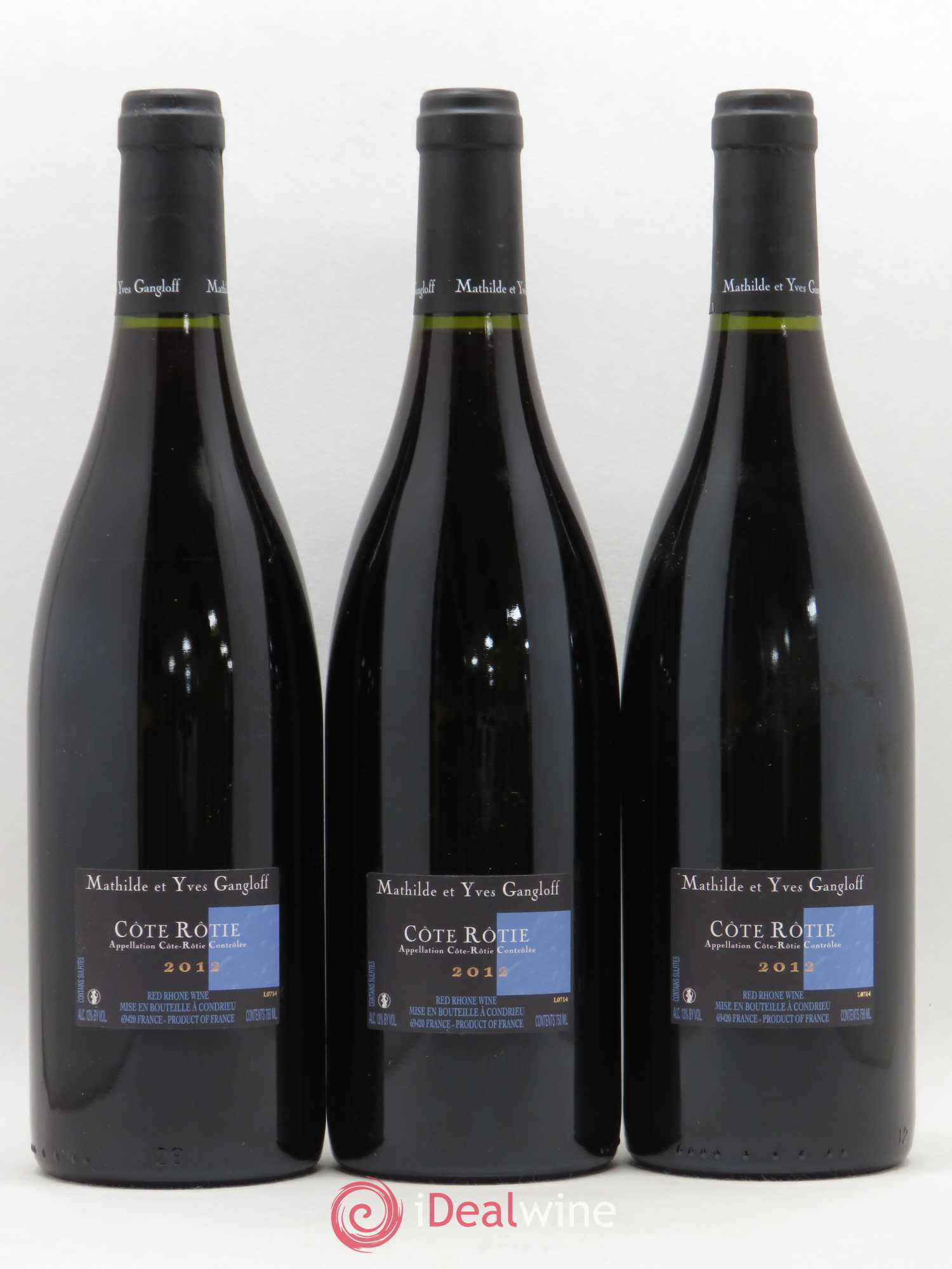 Côte-Rôtie La Barbarine Gangloff (Domaine) 2012 - Lot de 3 bouteilles - 1