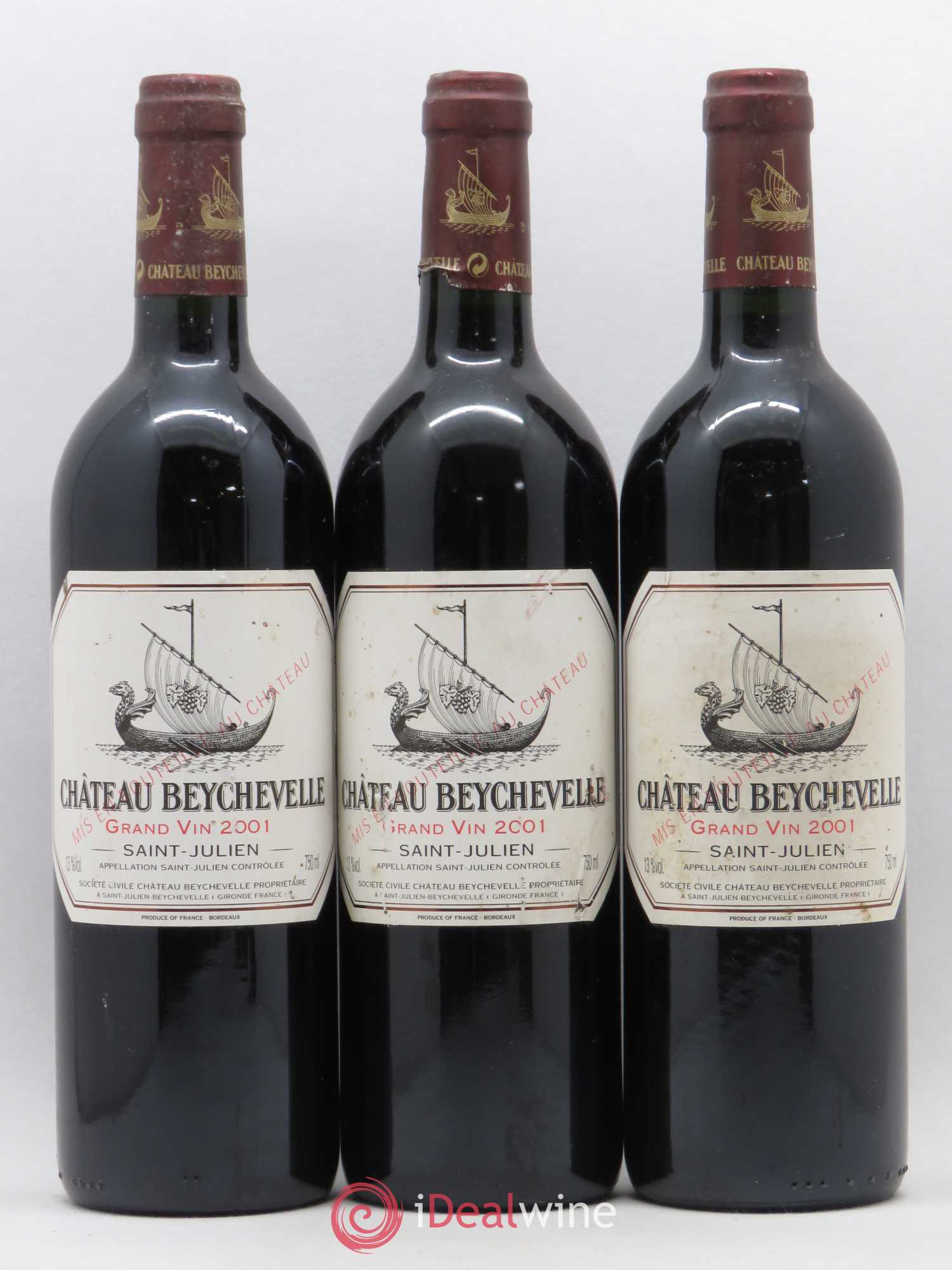 Château Beychevelle 4ème Grand Cru Classé 2001 - Lot de 12 bouteilles - 2