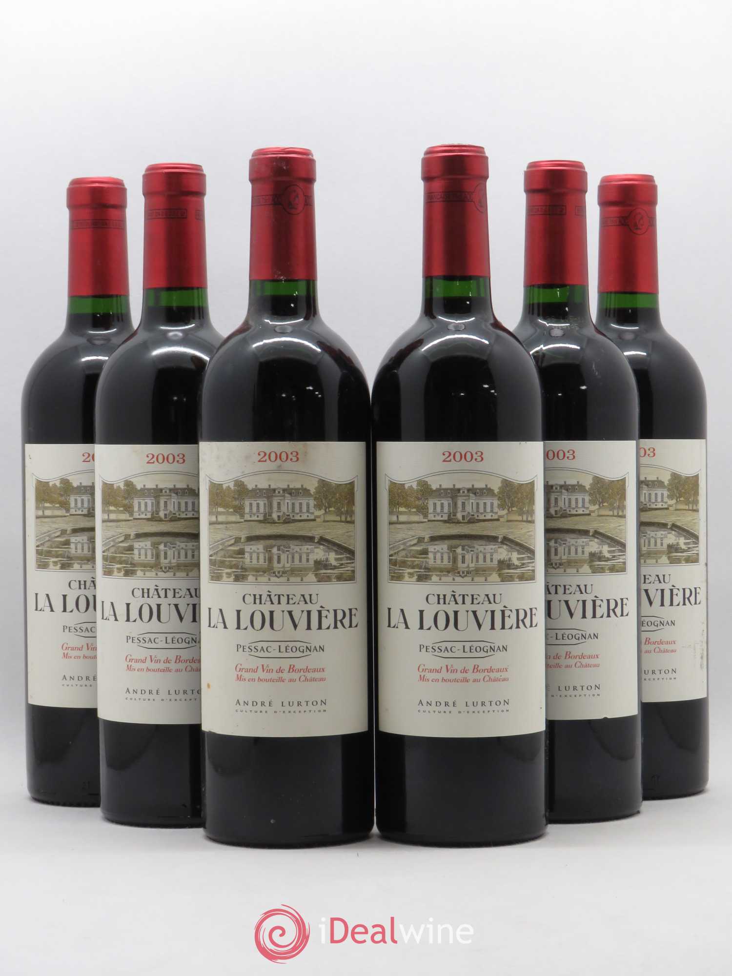 Château la Louvière 2003 - Lot de 6 bouteilles - 0