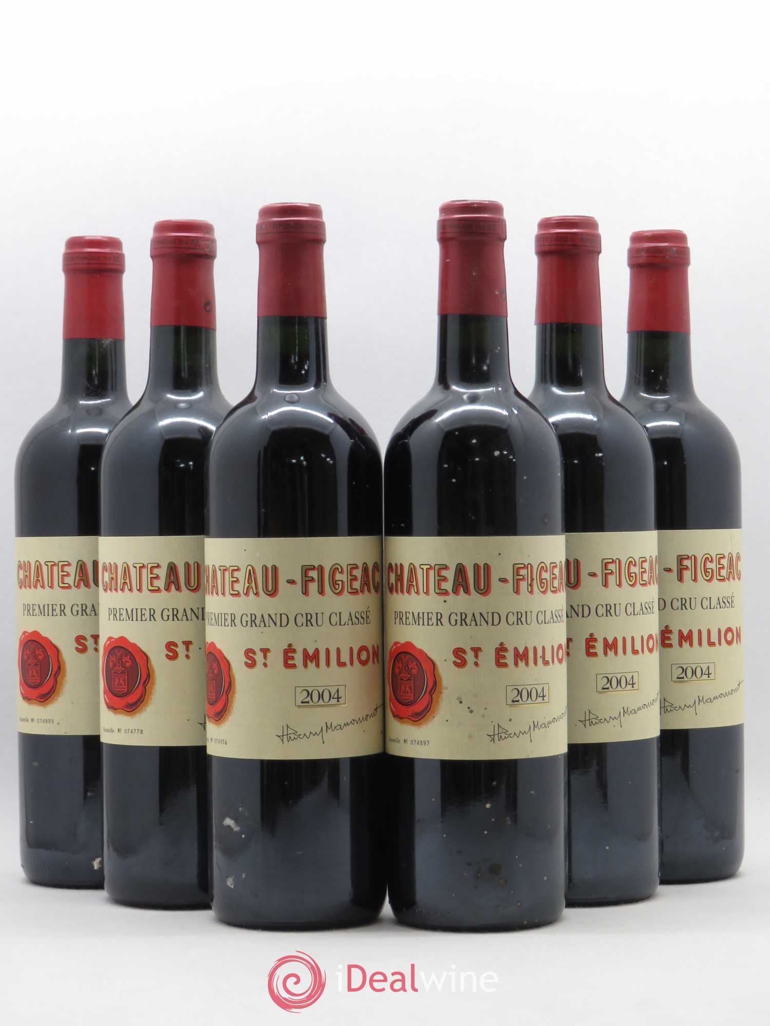 Château Figeac 1er Grand Cru Classé A 2004 - Lot de 6 bouteilles - 0