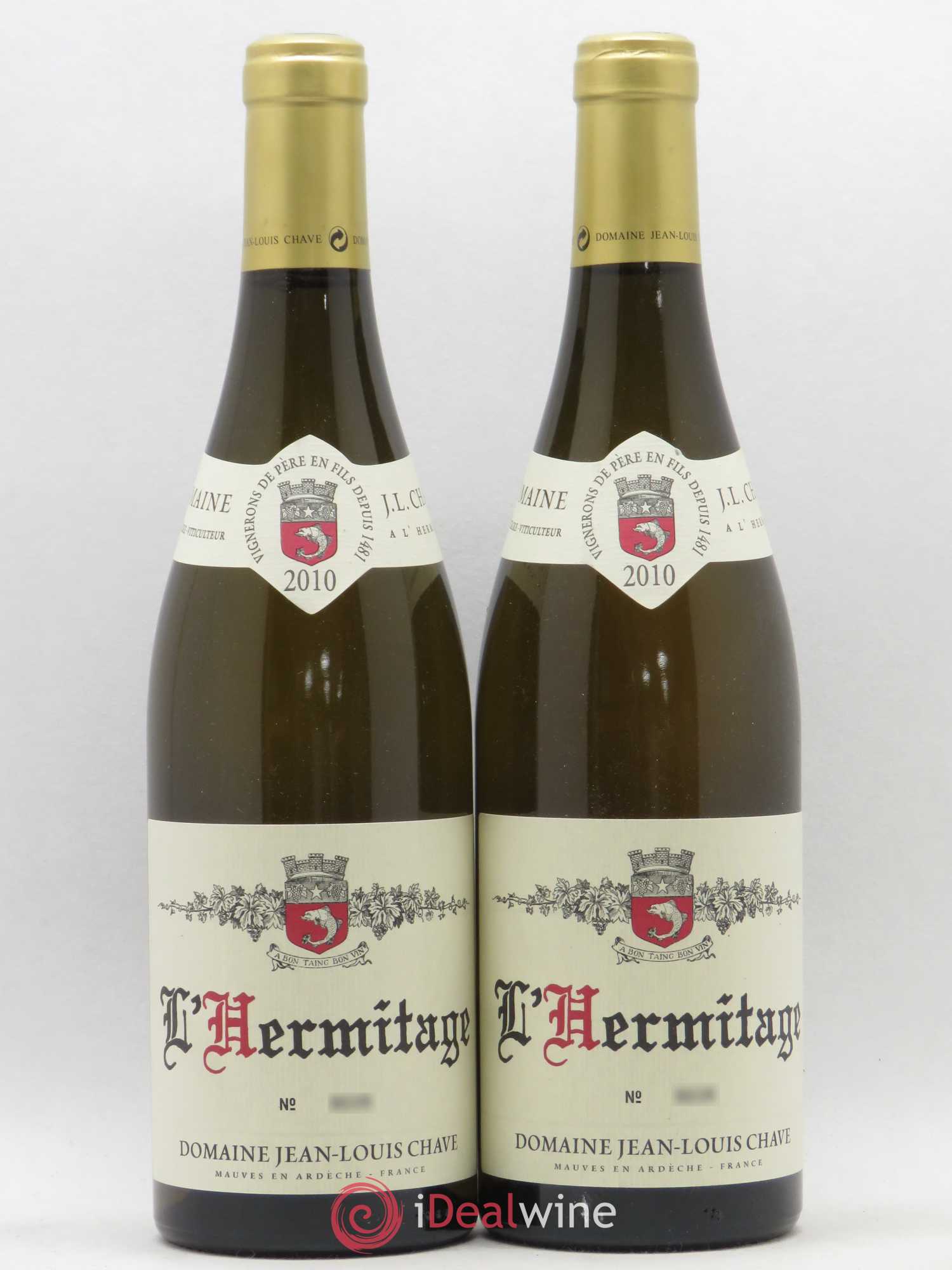Hermitage Jean-Louis Chave 2010 - Lot de 2 bouteilles - 0