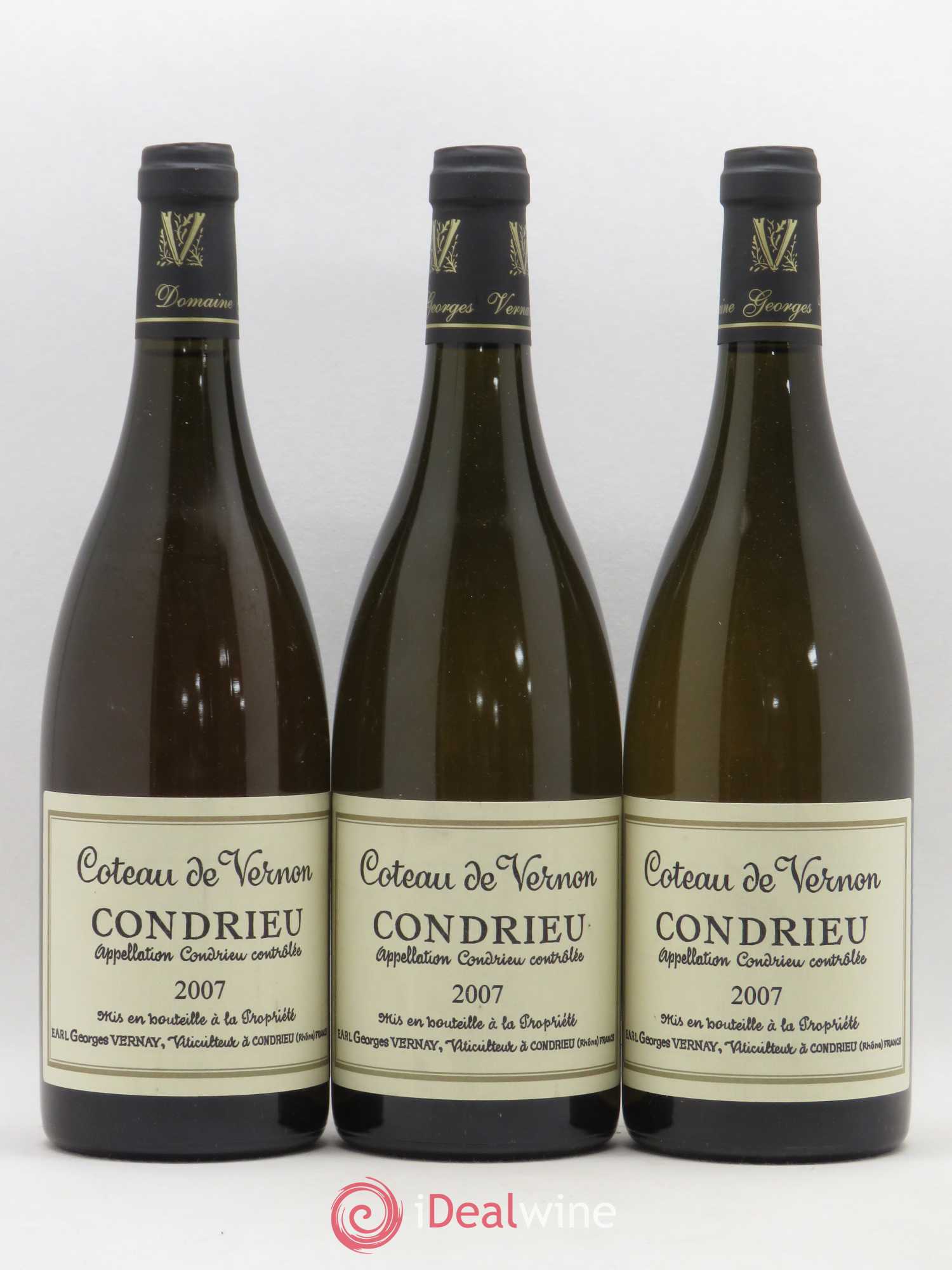 Condrieu Coteau de Vernon Georges Vernay 2007 - Lot de 3 bouteilles - 0