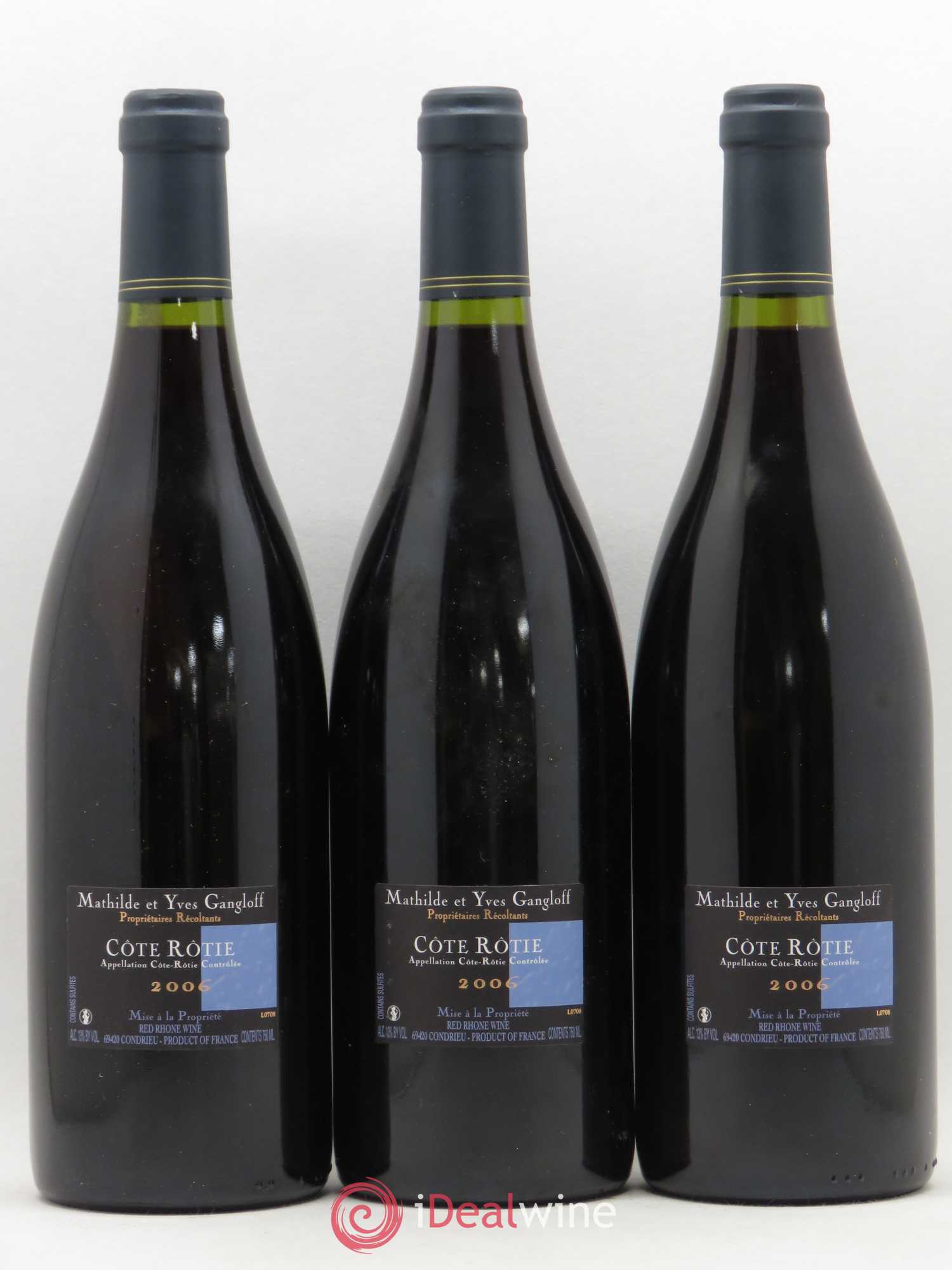 Côte-Rôtie La Barbarine Gangloff (Domaine) 2006 - Lot de 3 bouteilles - 1