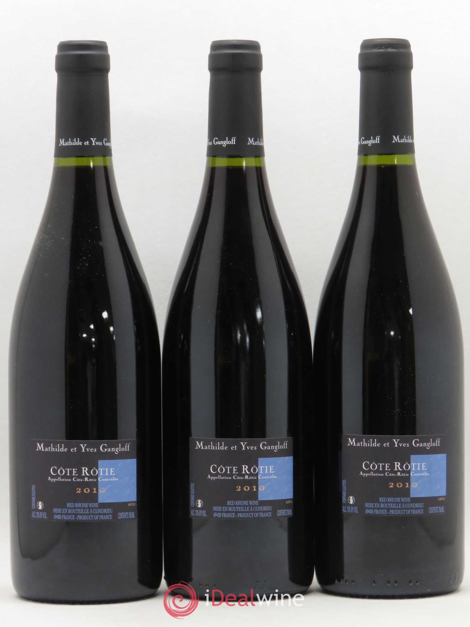 Côte-Rôtie La Barbarine Gangloff (Domaine) 2010 - Lot de 3 bouteilles - 1