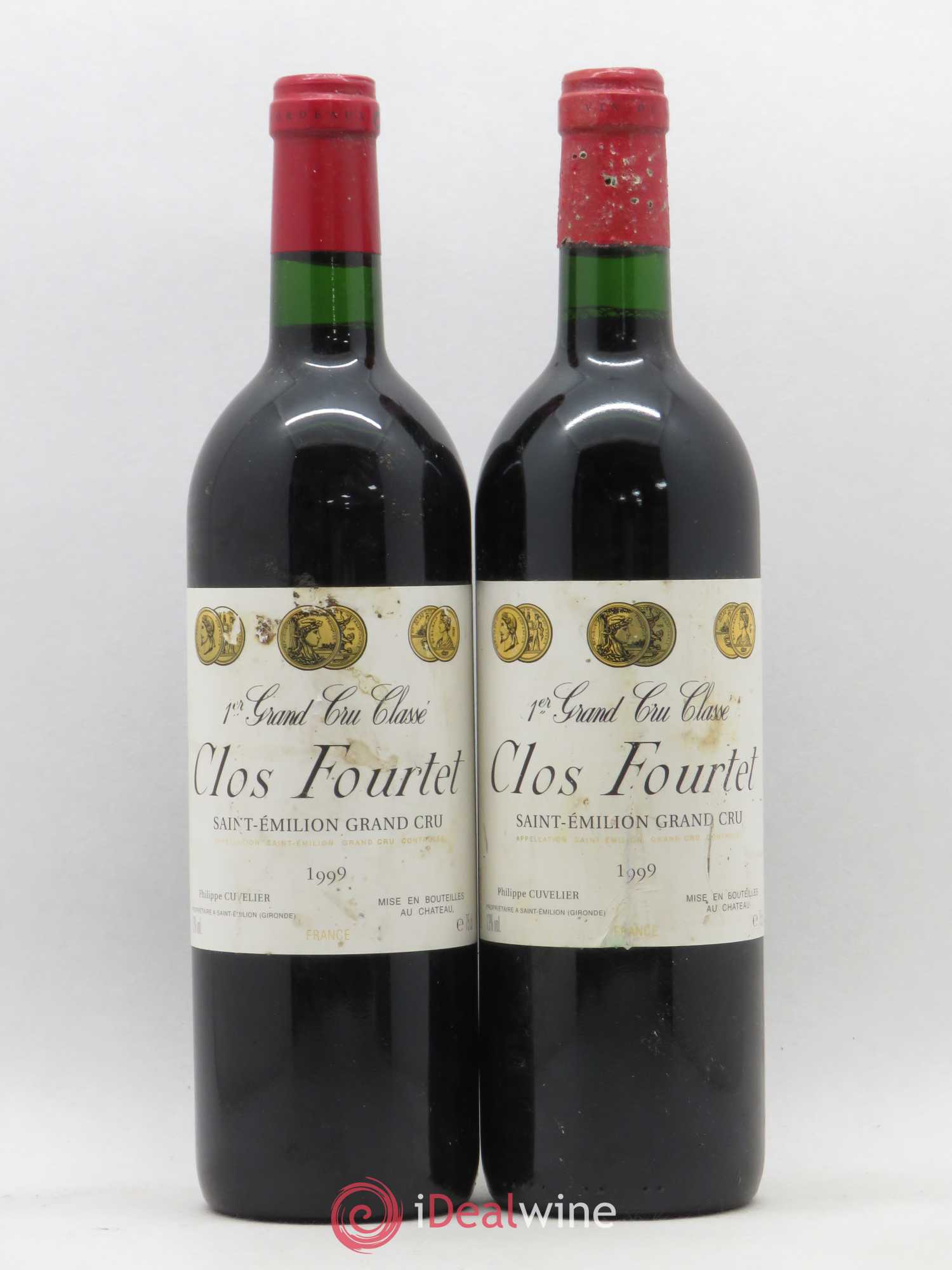 Clos Fourtet 1er Grand Cru Classé B 1999 - Lot de 2 bouteilles - 0