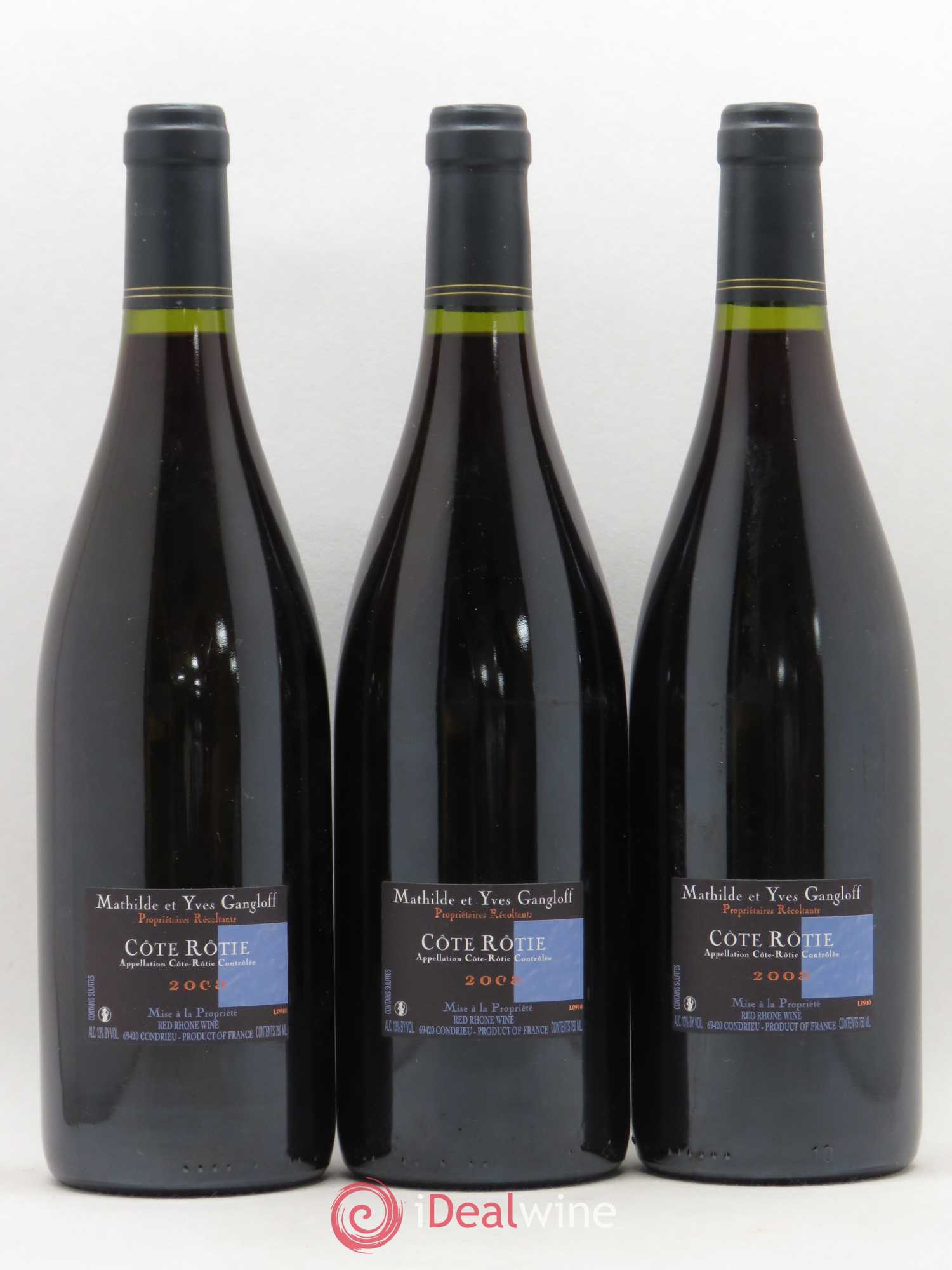 Côte-Rôtie La Barbarine Gangloff (Domaine) 2008 - Lot de 3 bouteilles - 1