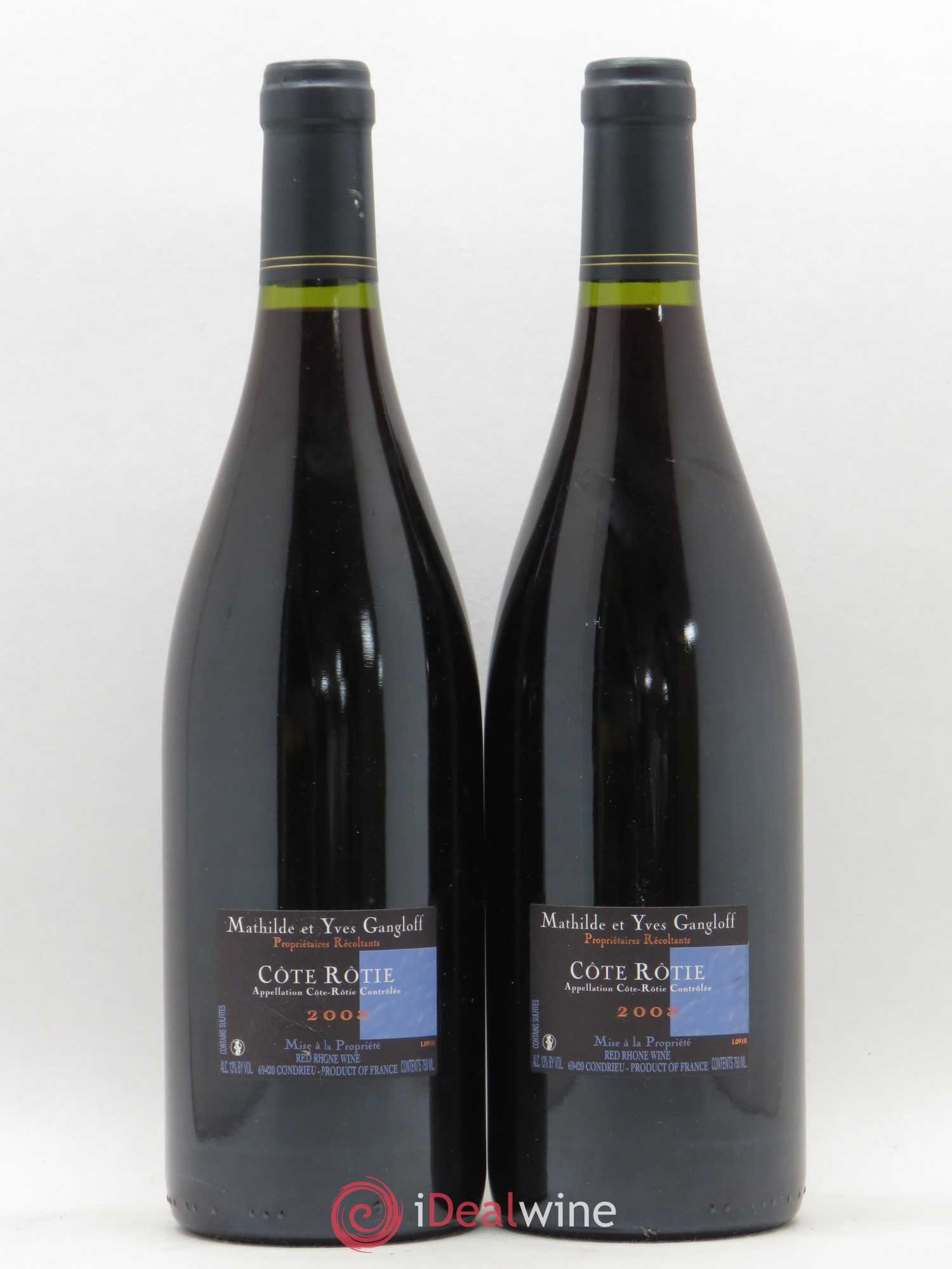 Côte-Rôtie La Barbarine Gangloff (Domaine) 2008 - Lot de 2 bouteilles - 1
