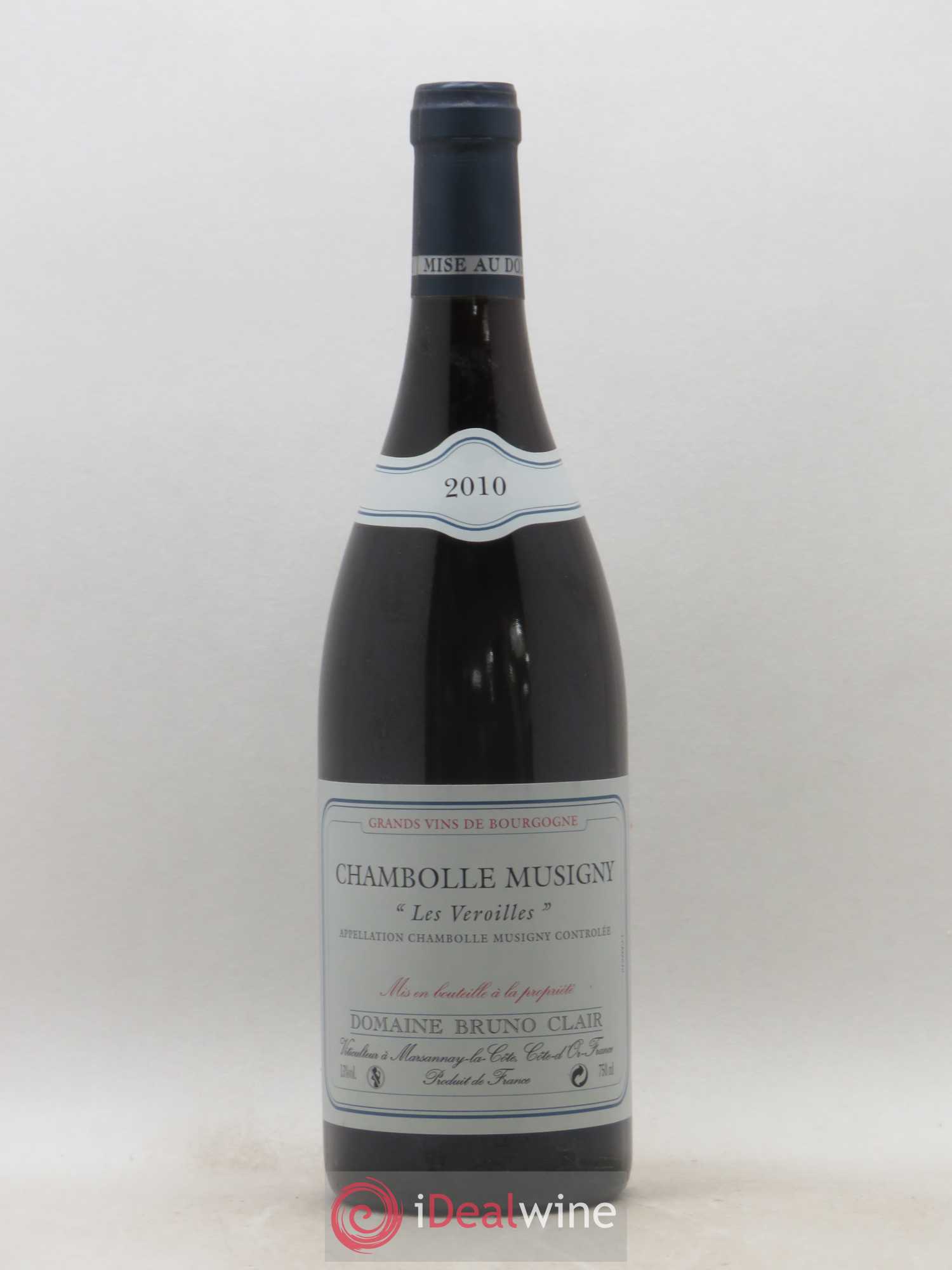 Chambolle-Musigny Les Veroilles Bruno Clair (Domaine) 2010 - Lot de 1 bouteille - 0