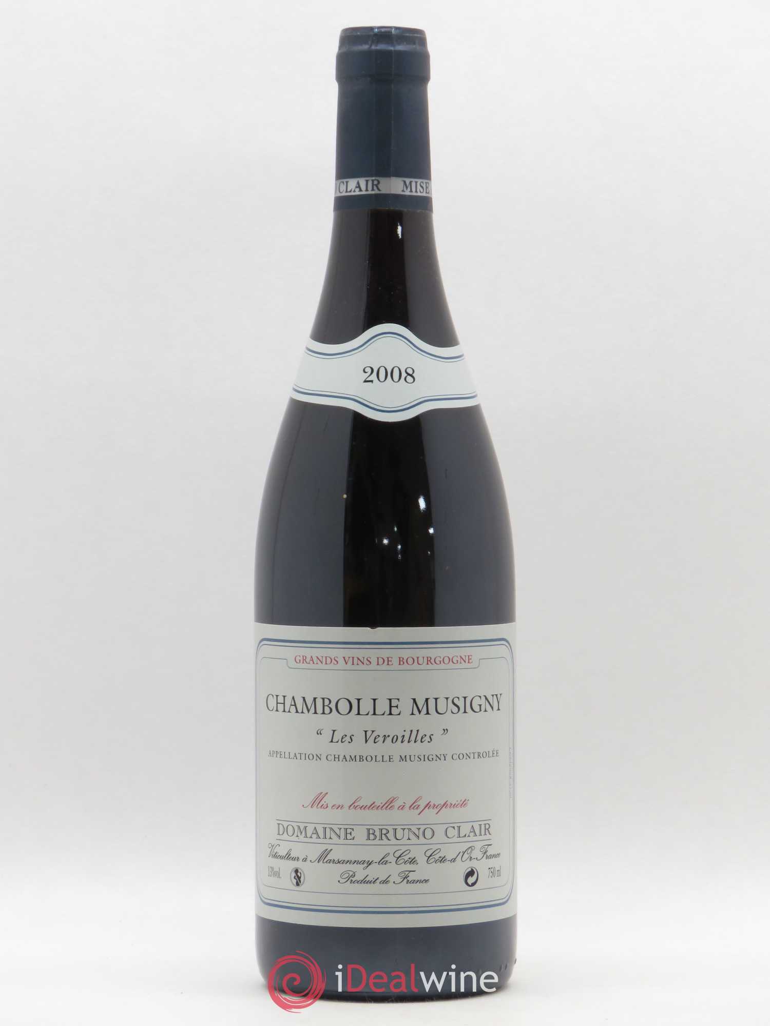 Chambolle-Musigny Les Veroilles Bruno Clair (Domaine) 2008 - Lot de 1 bouteille - 0