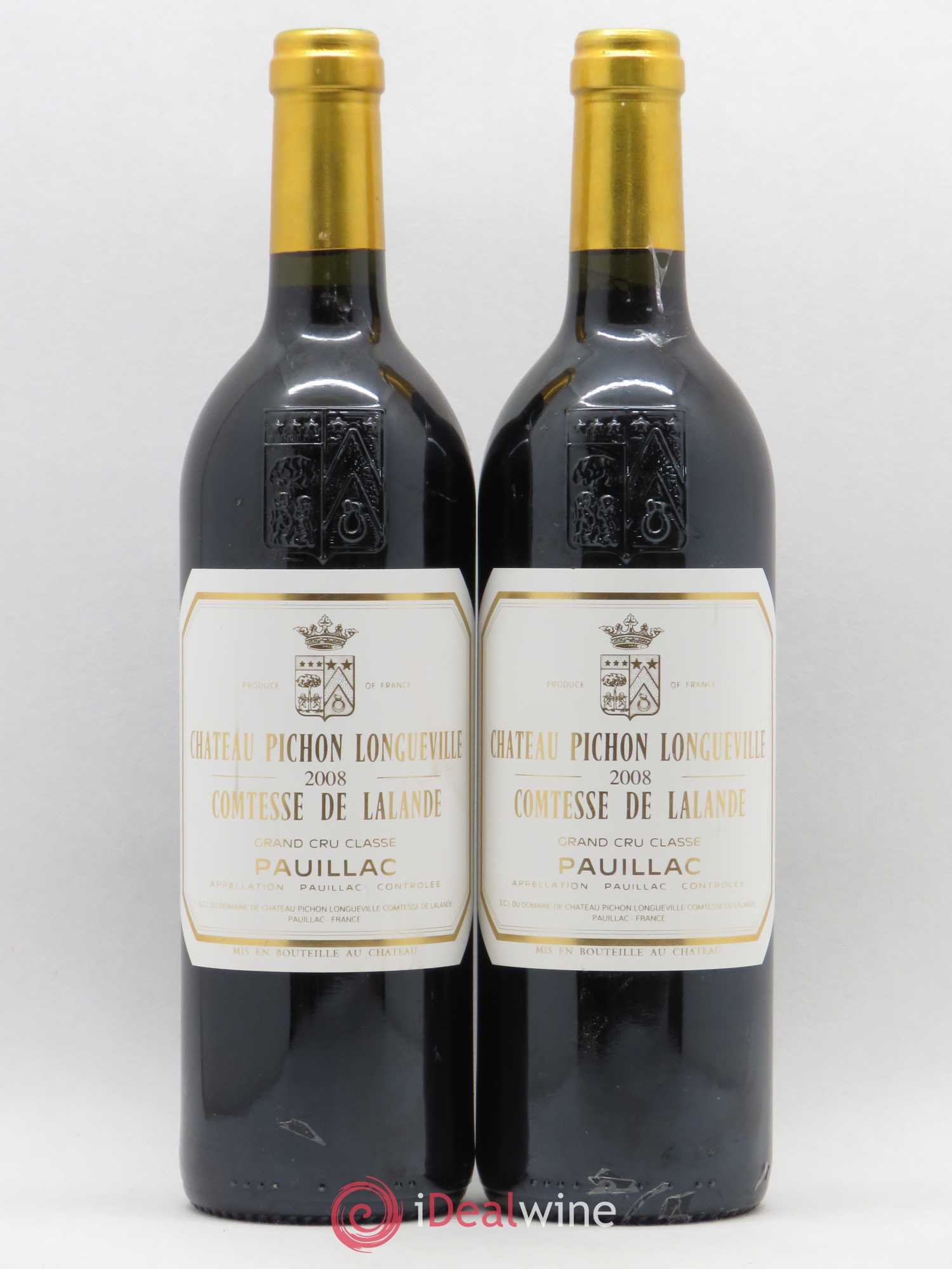 Château Pichon Longueville Comtesse de Lalande 2ème Grand Cru Classé 2008 - Lot de 2 bouteilles - 0